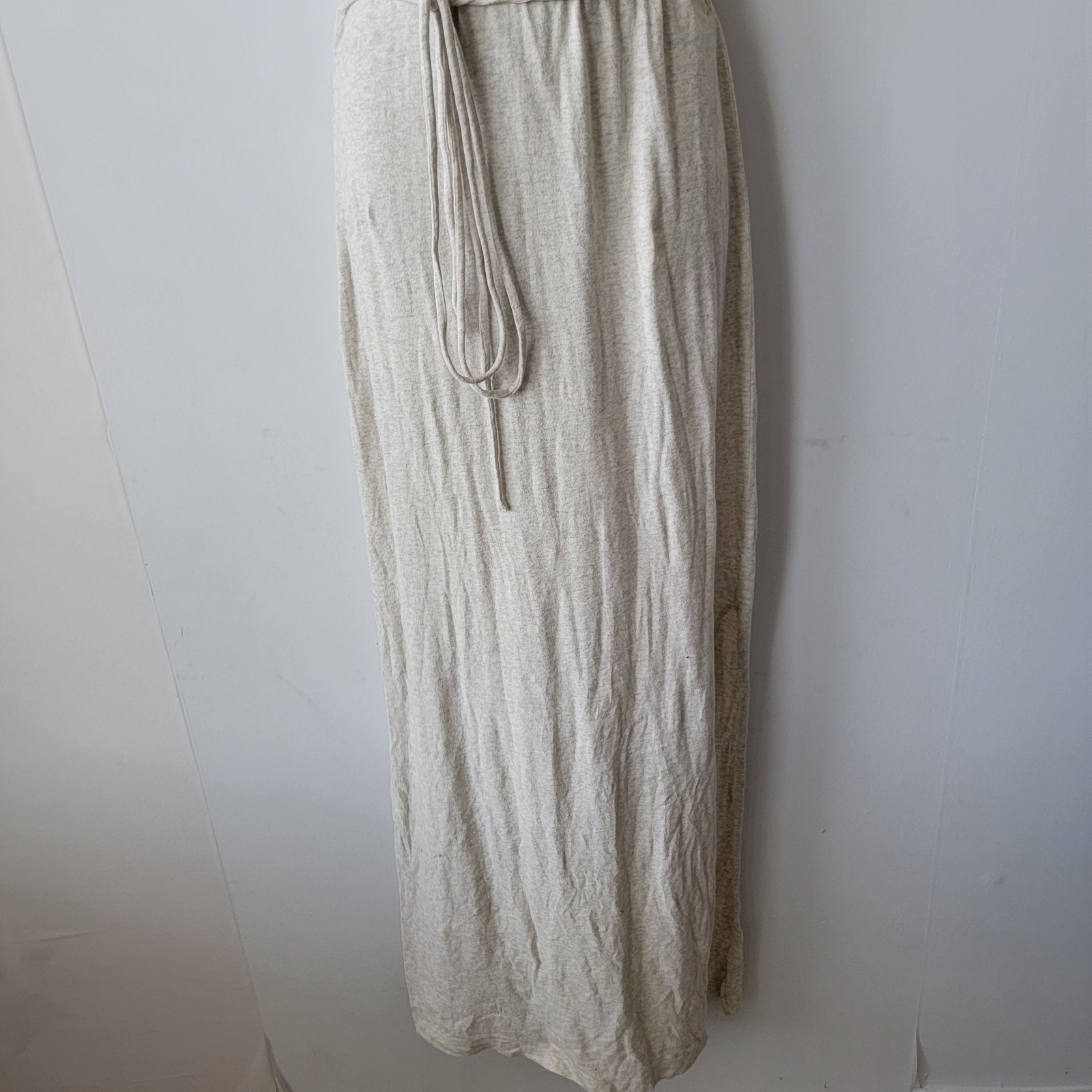 standard james perse Long Pocket Tee Dress size 2 side slit Heather Natural