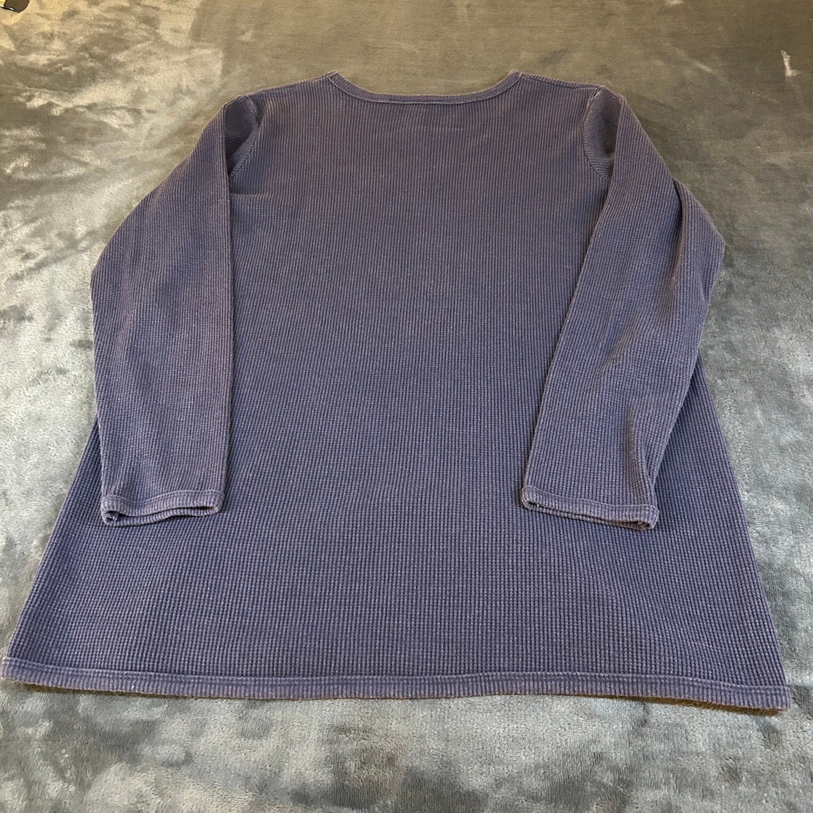 Woman Within Long Sleeve Ribbed Knit Mini Dress Brown Navy Womens Medium M