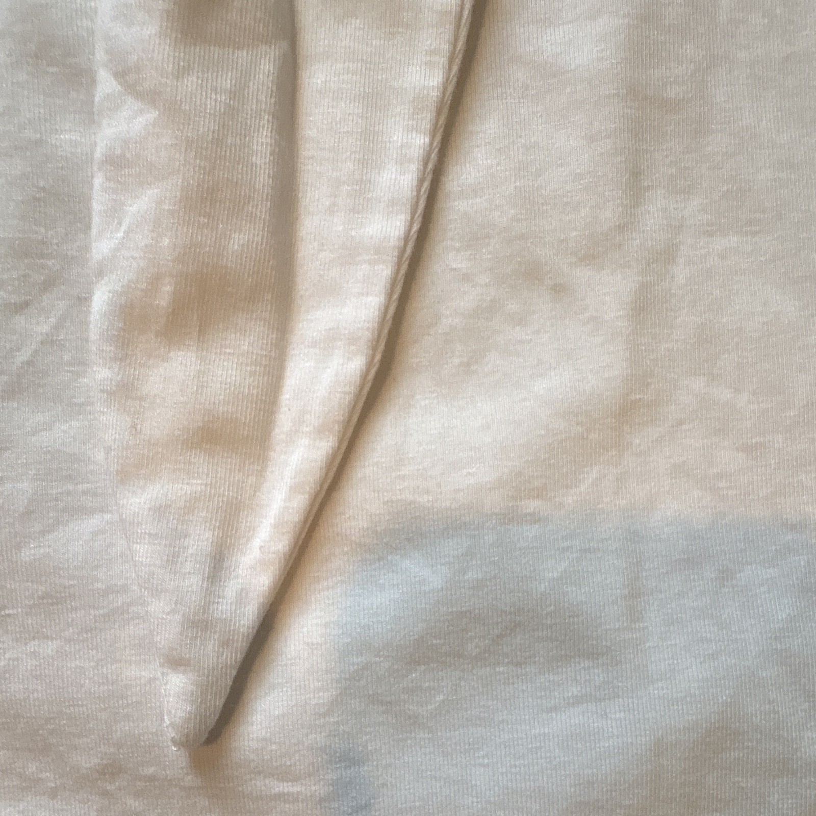 A New Day White Solid Knit T-Shirt Wrap Dress Round Neck Tie-Waist Stretch M
