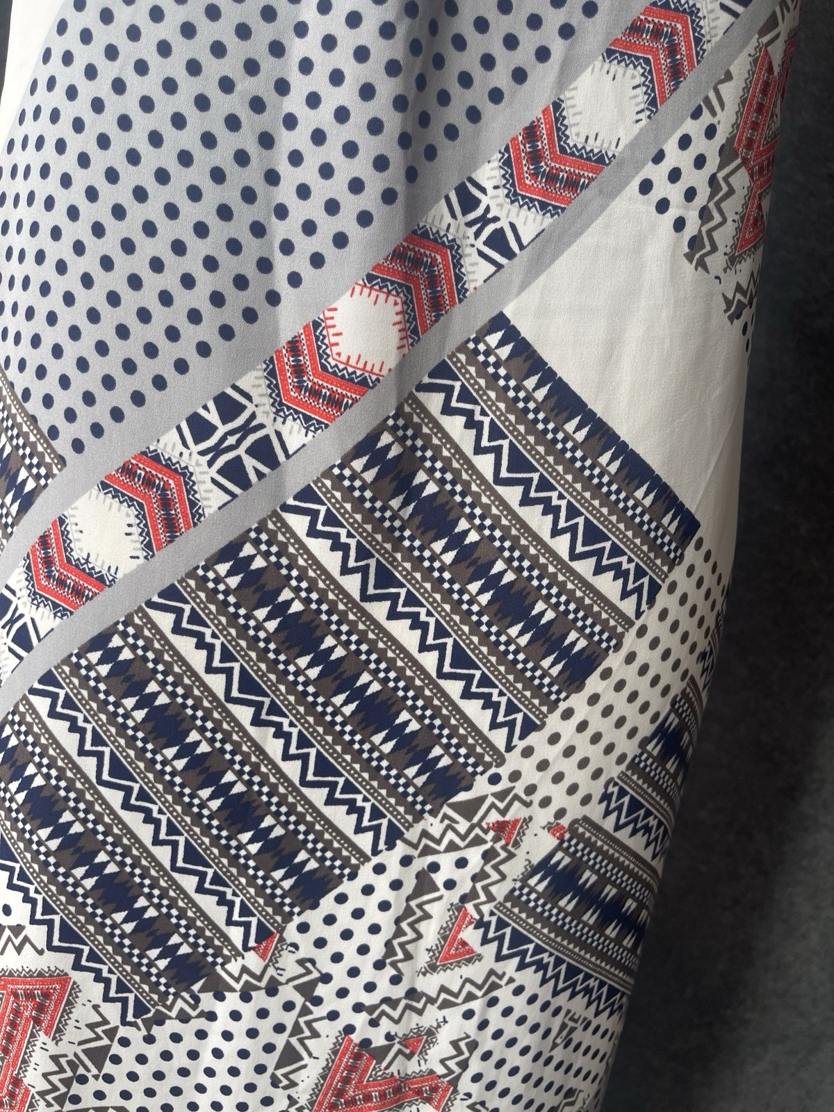 Boho Maxi Summer Long Floaty Aztec print Dress from Next size 16