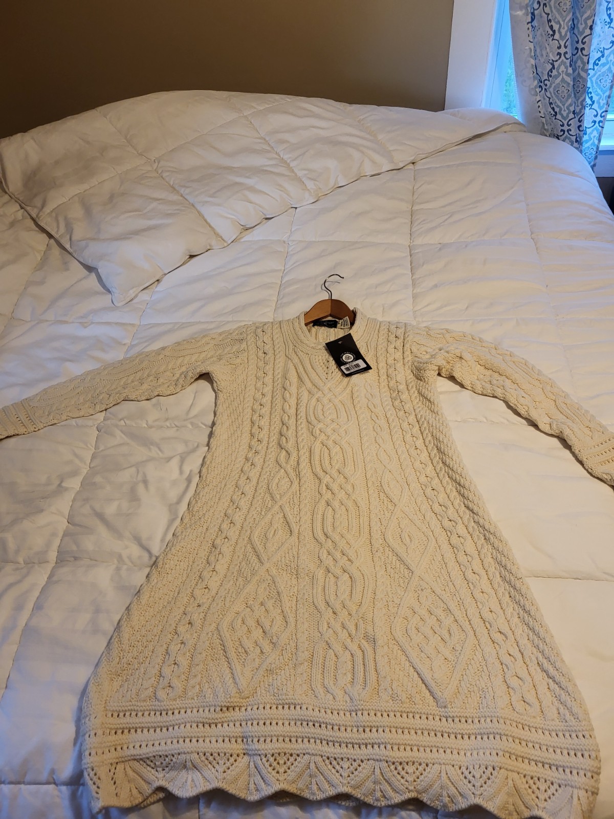 The Irish Store Merino Wool Cable Knit Aran Dress