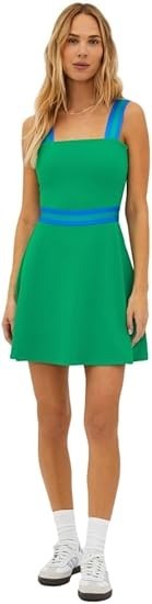 Beach Riot Miriam Tennis Dress Womens Large Garden Green Waffle Stretch BUU181