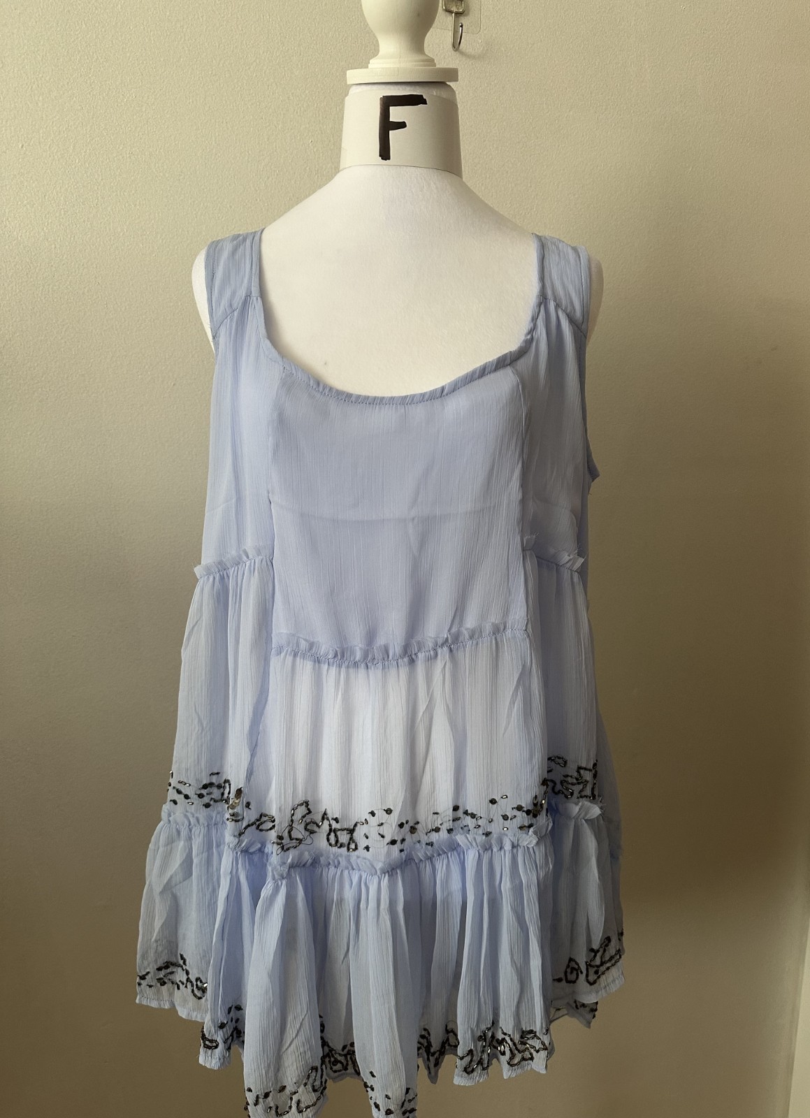 Cute Options, Light Blue Tank dress, size Medium, (NWT)
