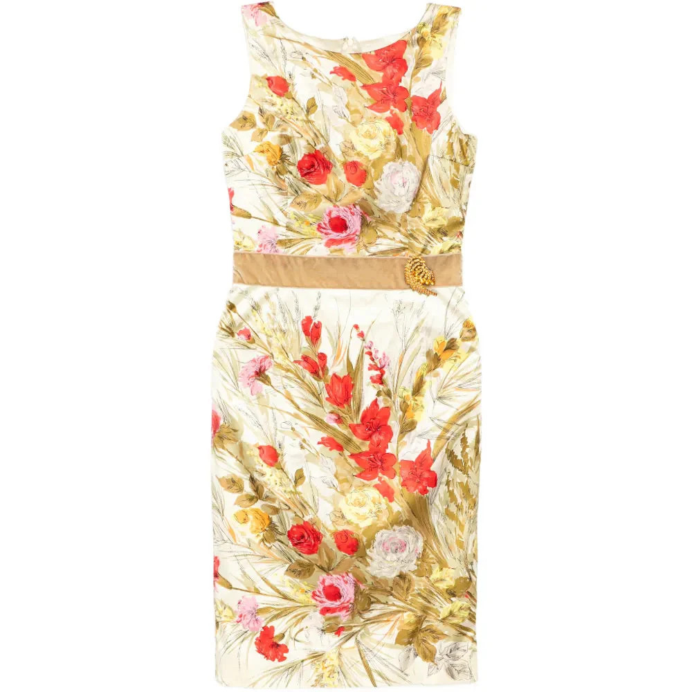 Dolce & Gabbana Floral Silk Midi Dress