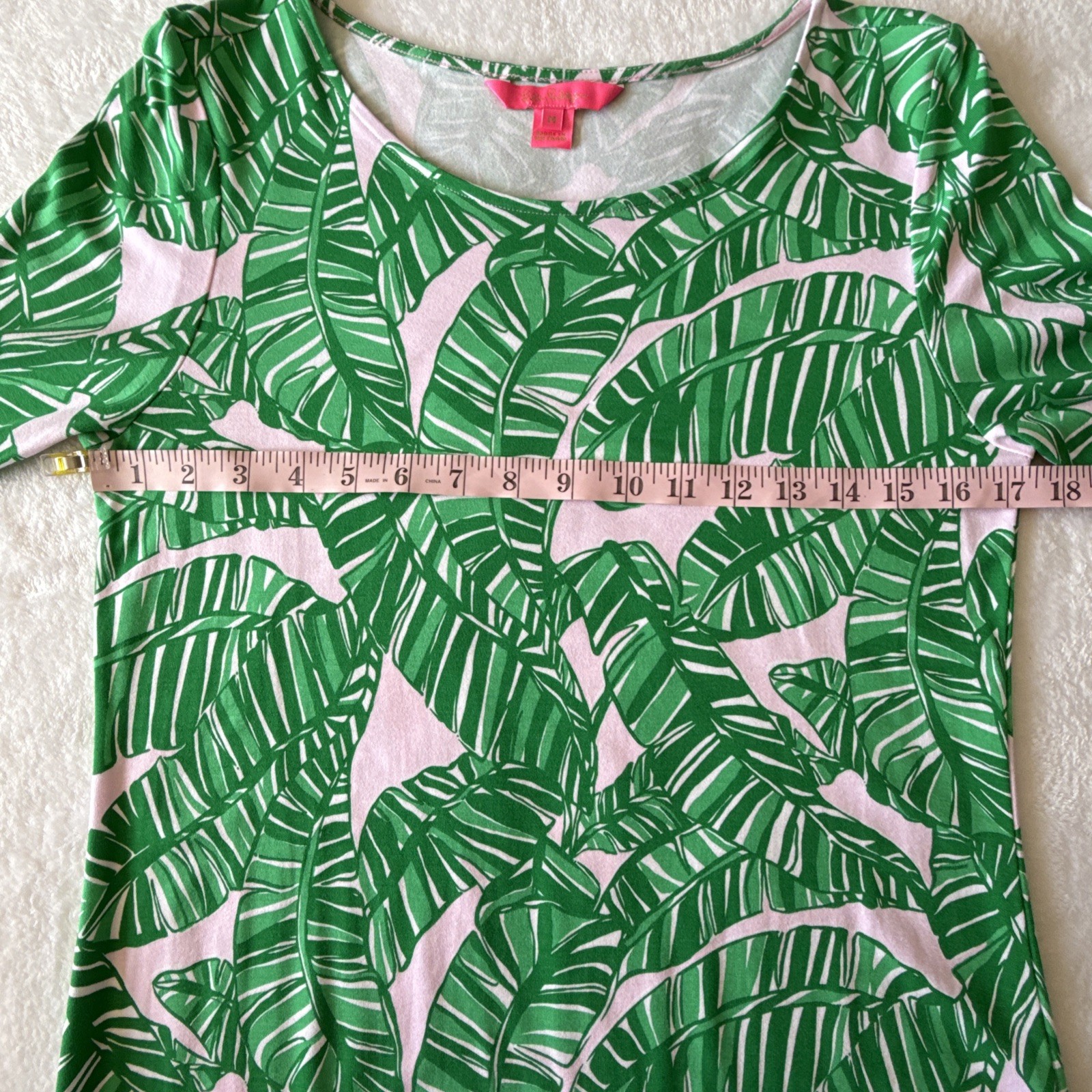 Lilly Pulitzer Maxi Morgann Maxi Dress Med Let’s Go Bananas Conch Shell Pink EUC