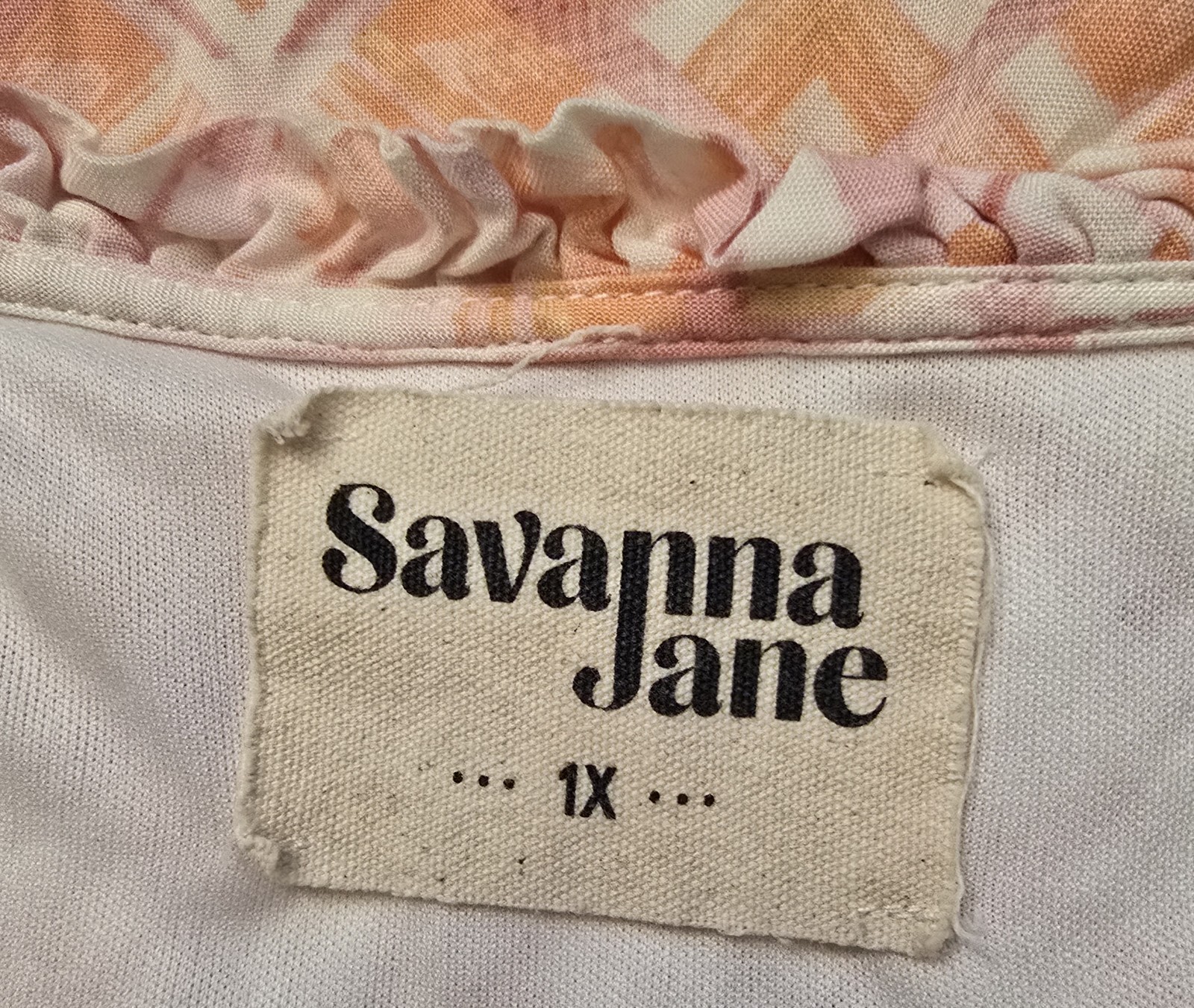 Savanna Jane Lined Multicolor Sleeveless Dress Size 1X