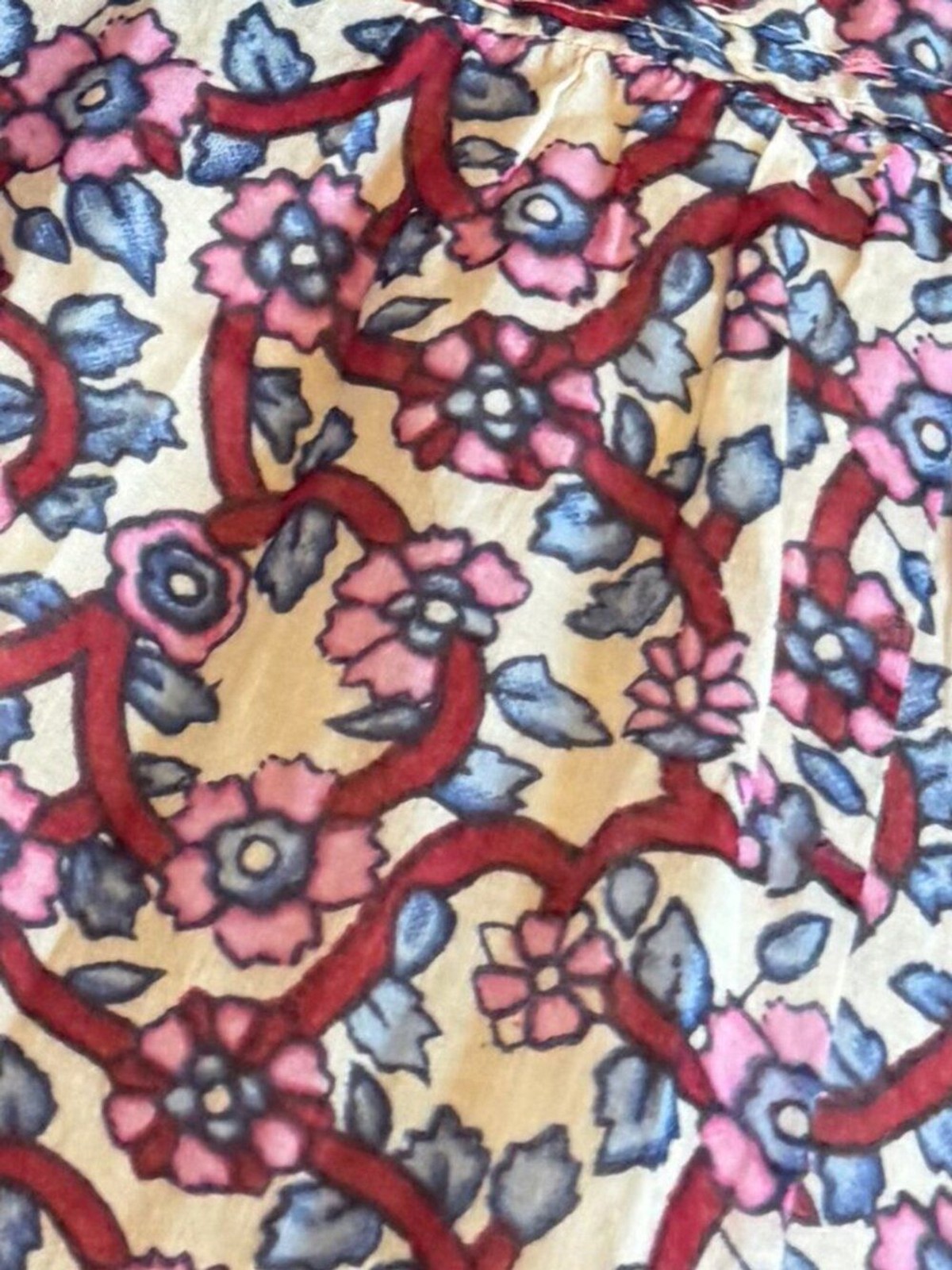 Isabel Marant Étoile Lanikaye Knee Length Dress Short Sleeve Floral Size 38 Med