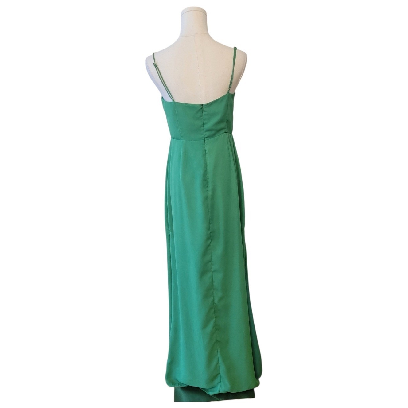 Revolve Superdown Addison Kelly Green Maxi Slip Dress Size Medium