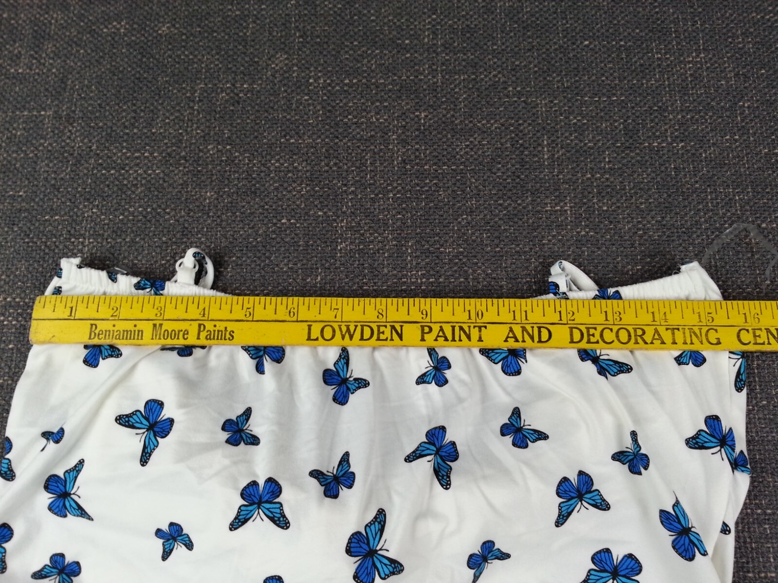 NEW NWT J For Justify Strappy Blue Morph Butterfly Pattern Dress Size XL