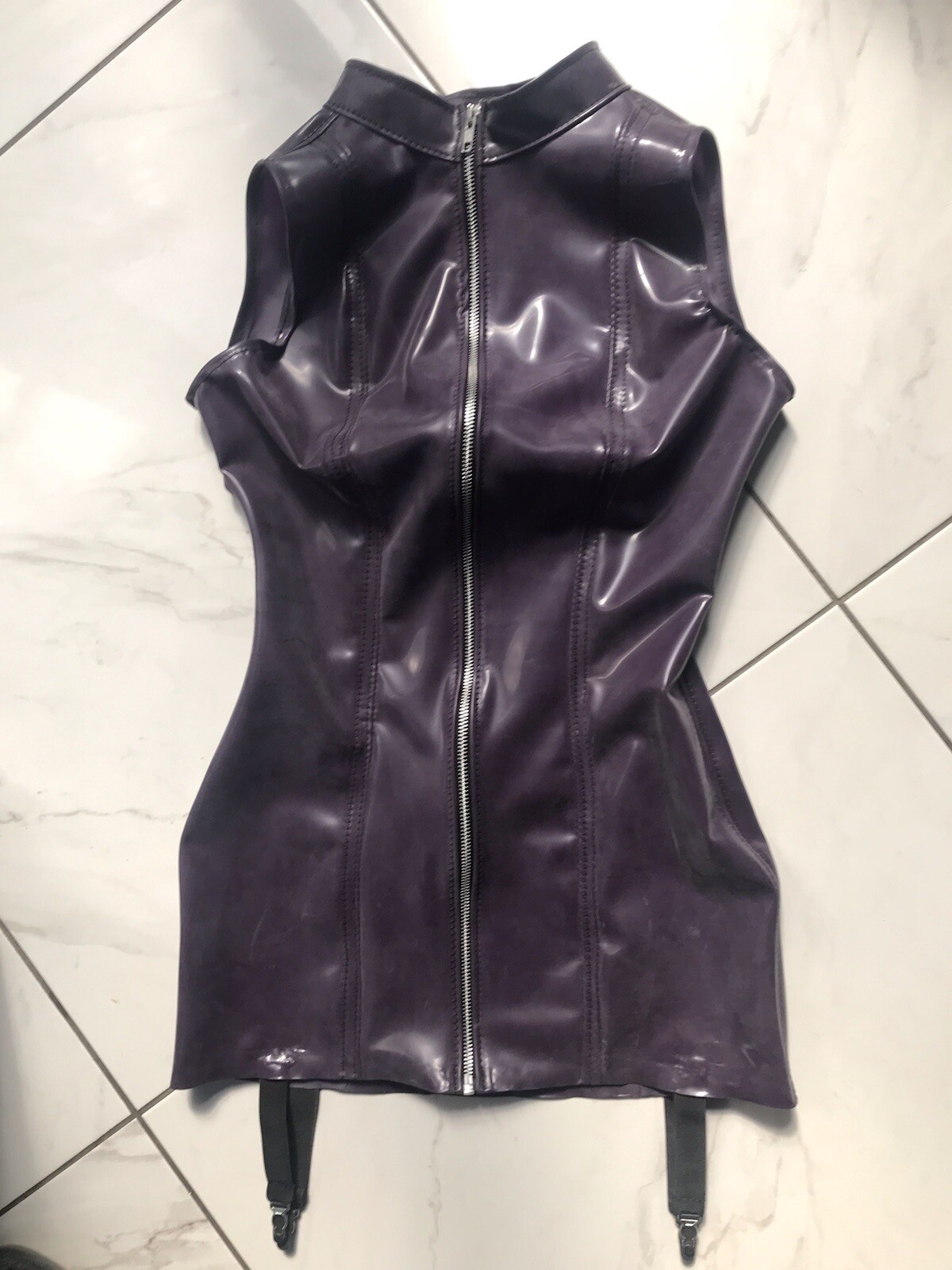 THE FEDERATION RUBBER SUSPENDER ZIP DRESS ALL SIZES MADE