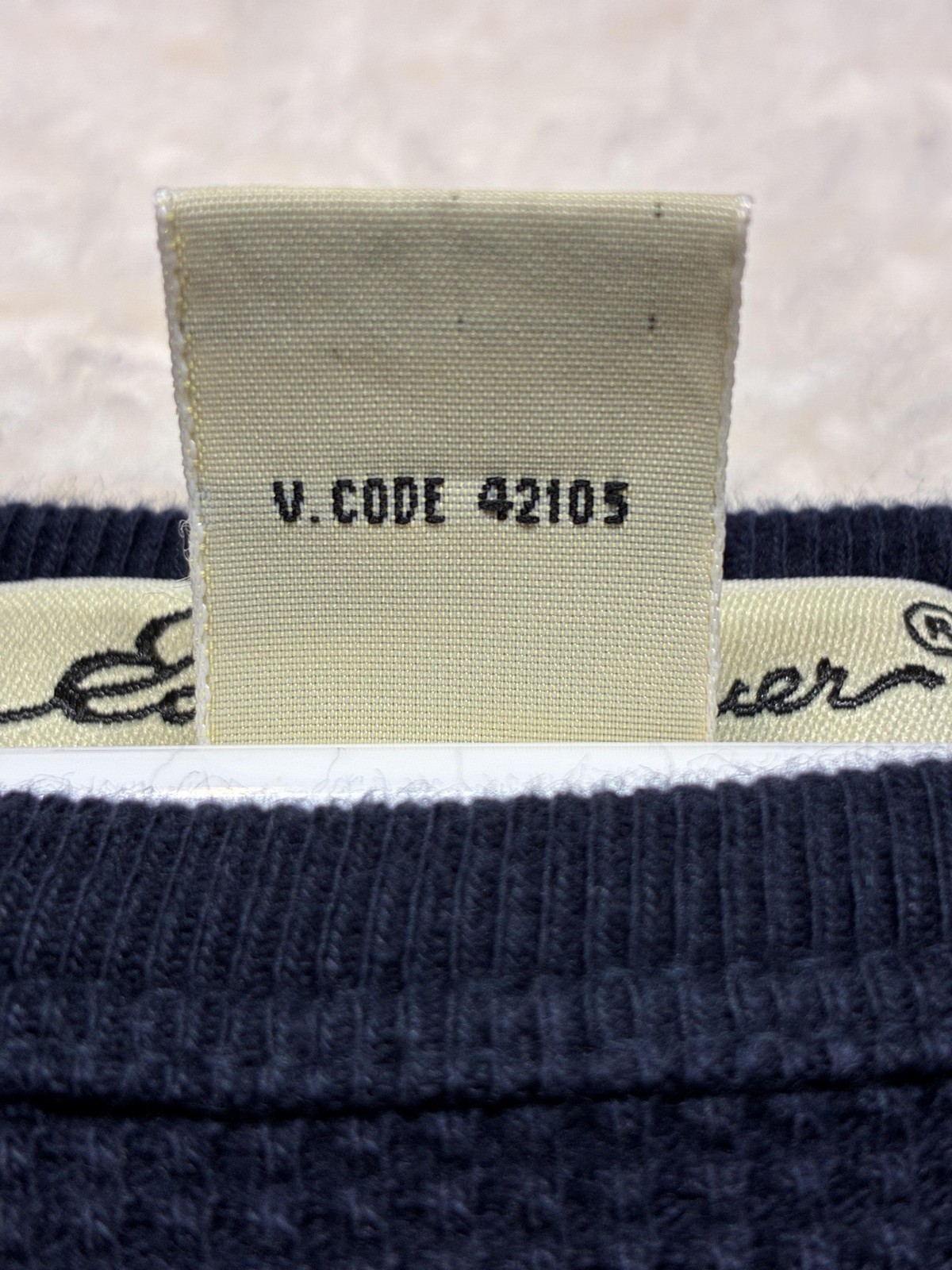 Eddie Bauer Dress Womens Medium Navy Waffle Knit Thermal Short Sleeve Casual