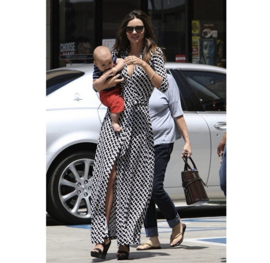 Size 2 4 DVF Diane von Furstenberg Iconic ABIGAIL Chain Link Wrap Maxi Dress