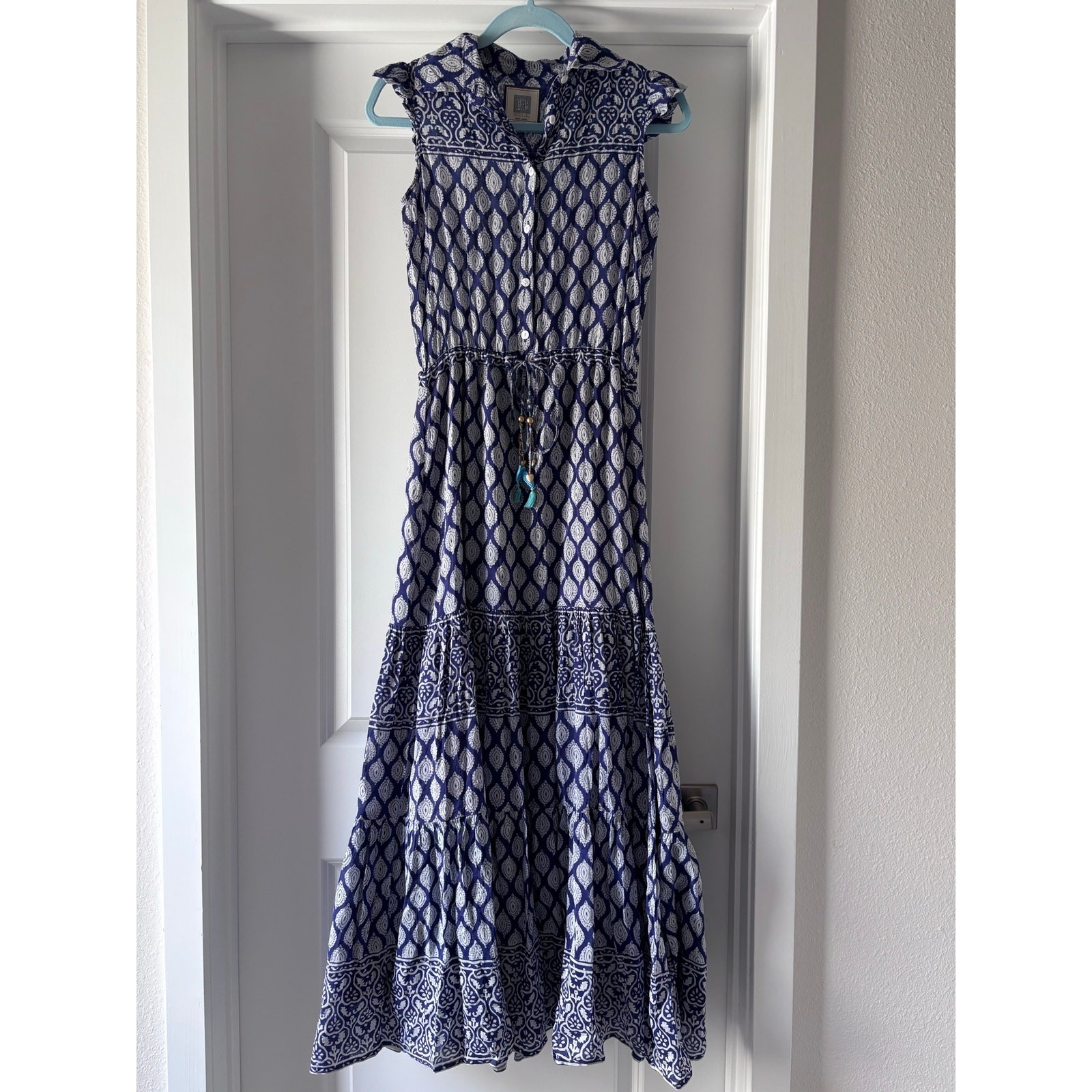 Bell By Alicia Bell Annabelle Maxi Dress Silk and Cotton Size XS Boho Beachy