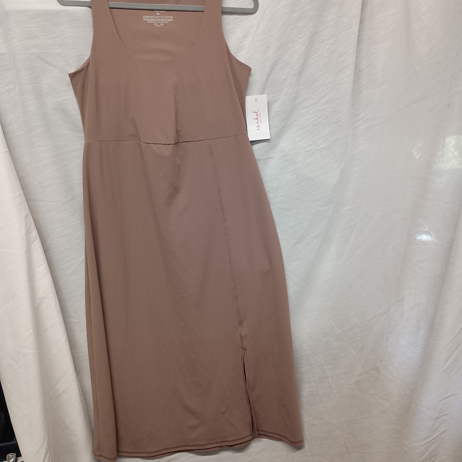 isabel By Ingrid + Isabel M Beige Pregnancy Polyester/Spandex Tank Top Dress