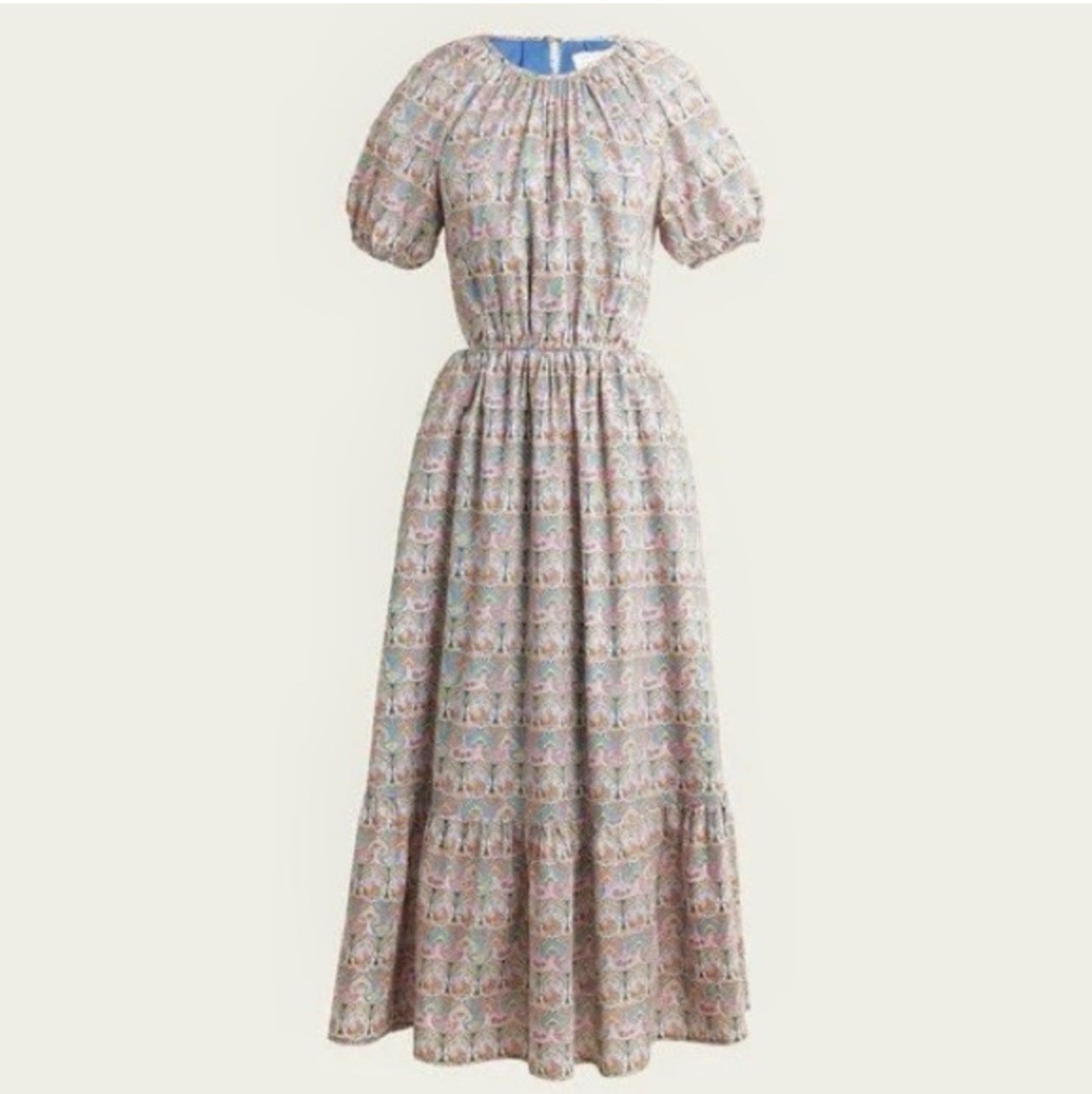 J Crew Liberty Fabrics Side Cutout Dress Giorgia Duke Print Size 10
