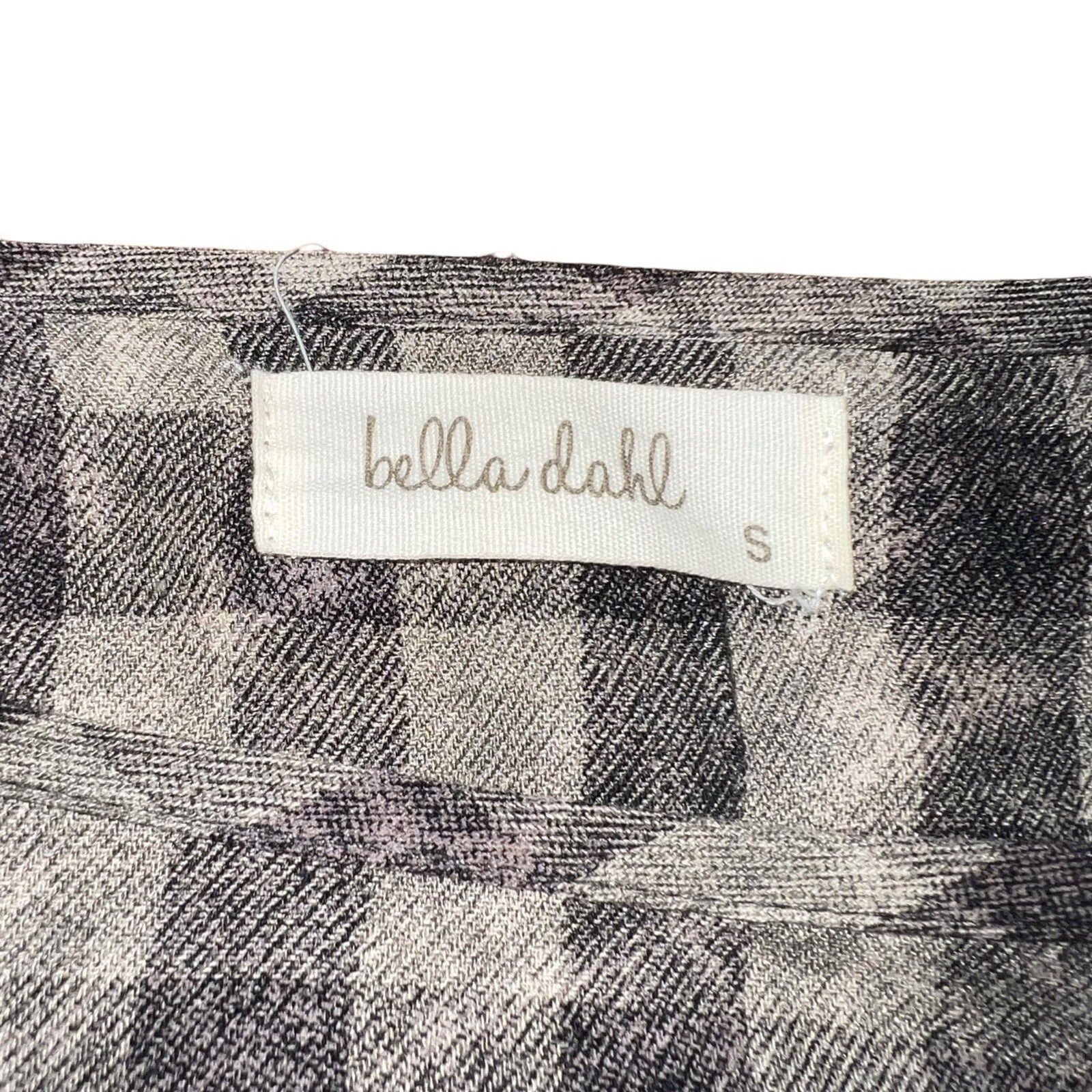 Bella Dahl Size S Gingham Plaid Mini Dress Soft Grunge 90s Revival Size Small