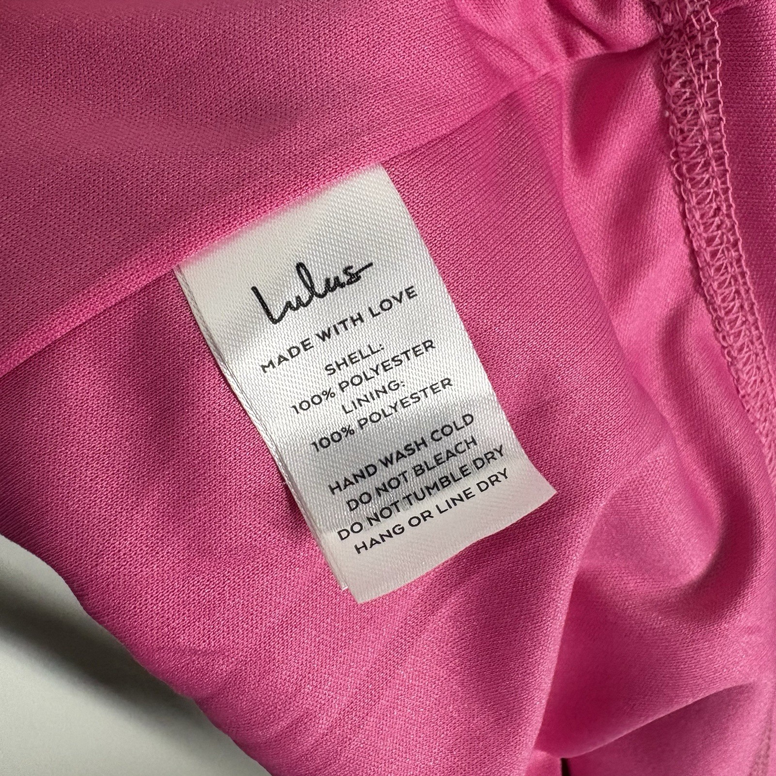 Lulus Women XL Making Magic Bright Pink Fringe Lace-Up Mini Dress NWT