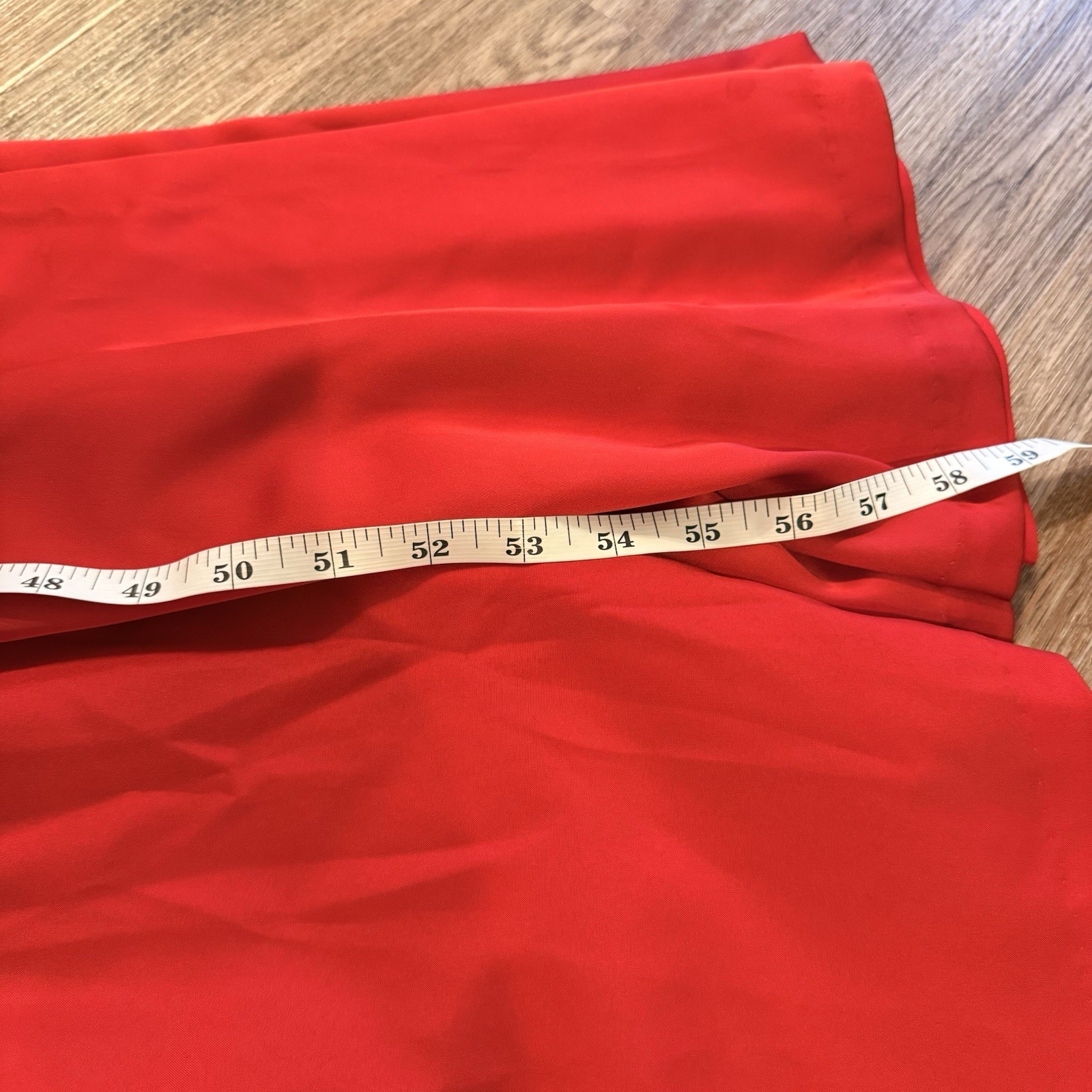 WHITE by Vera Want Halter Long Dress Red Satin Belted Slit Bow Occasion Formal