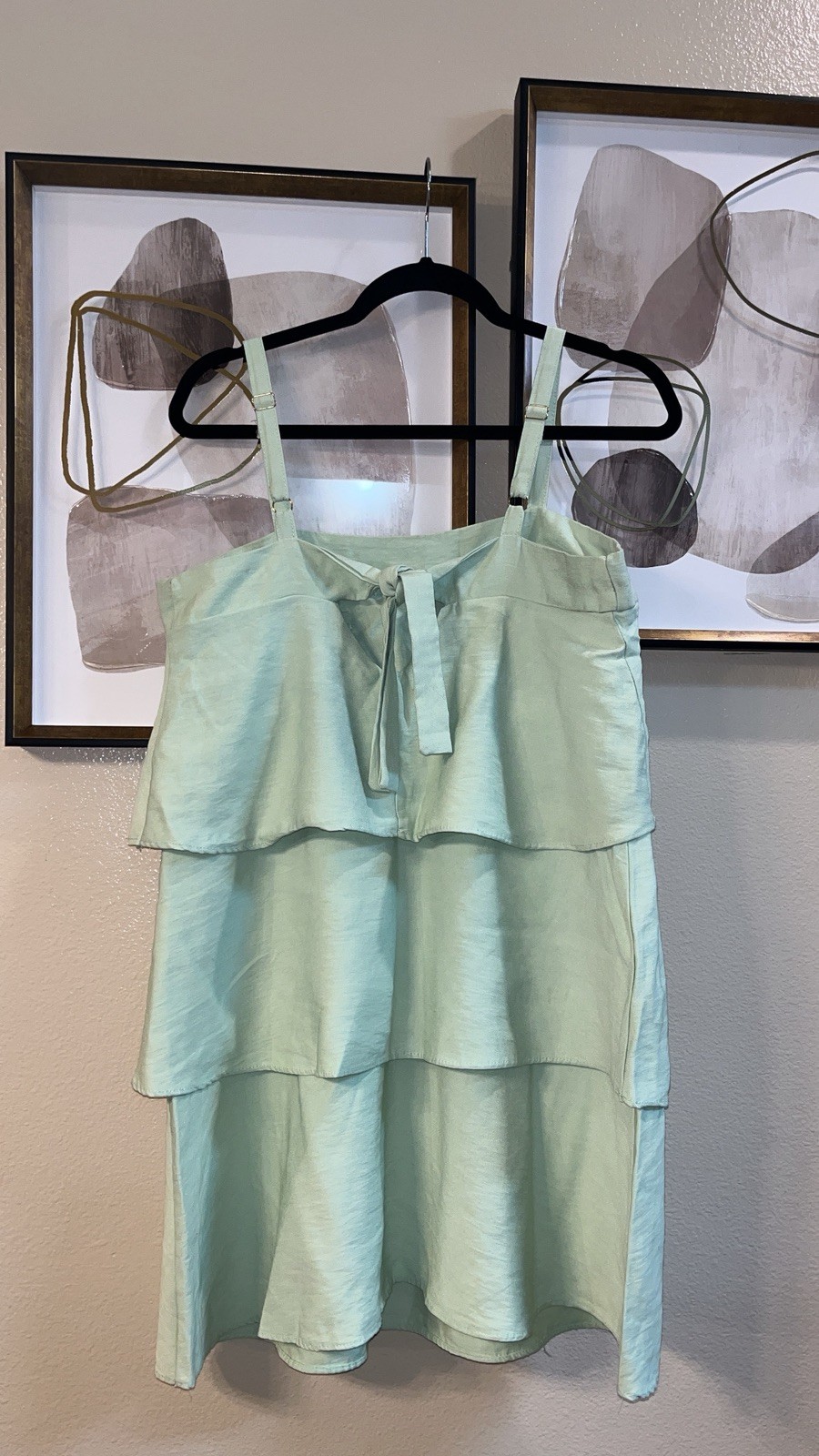 Mushuk Modas (Brasil) mint green tiered dress Size Medium