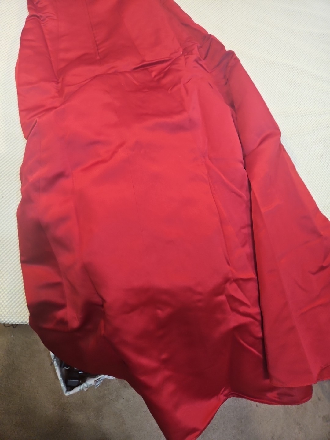 Cherish Apparel womens red satin formal dress size 16 Polyester