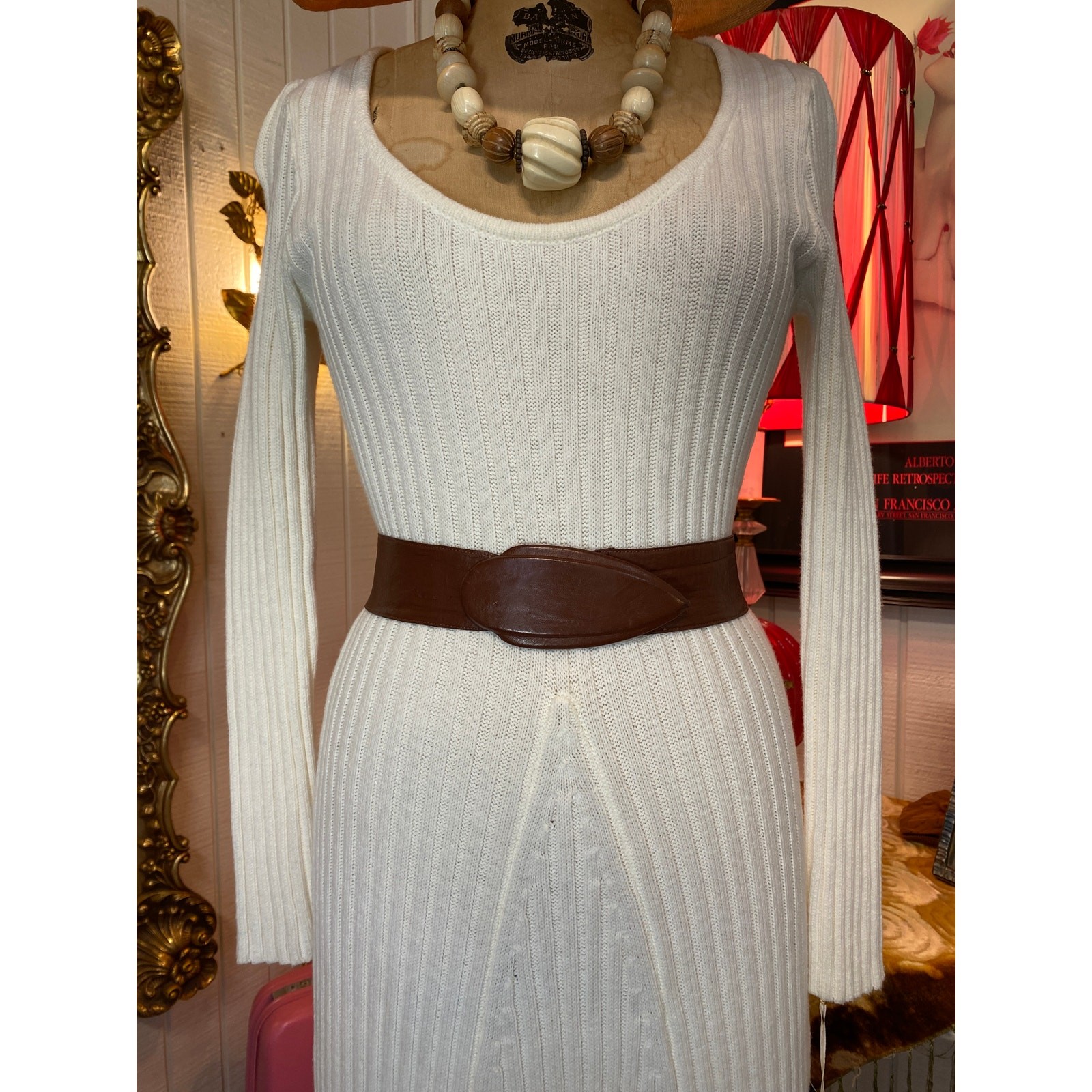 ivory knit maxi dress medium sweater dress classic timeless winter fashion
