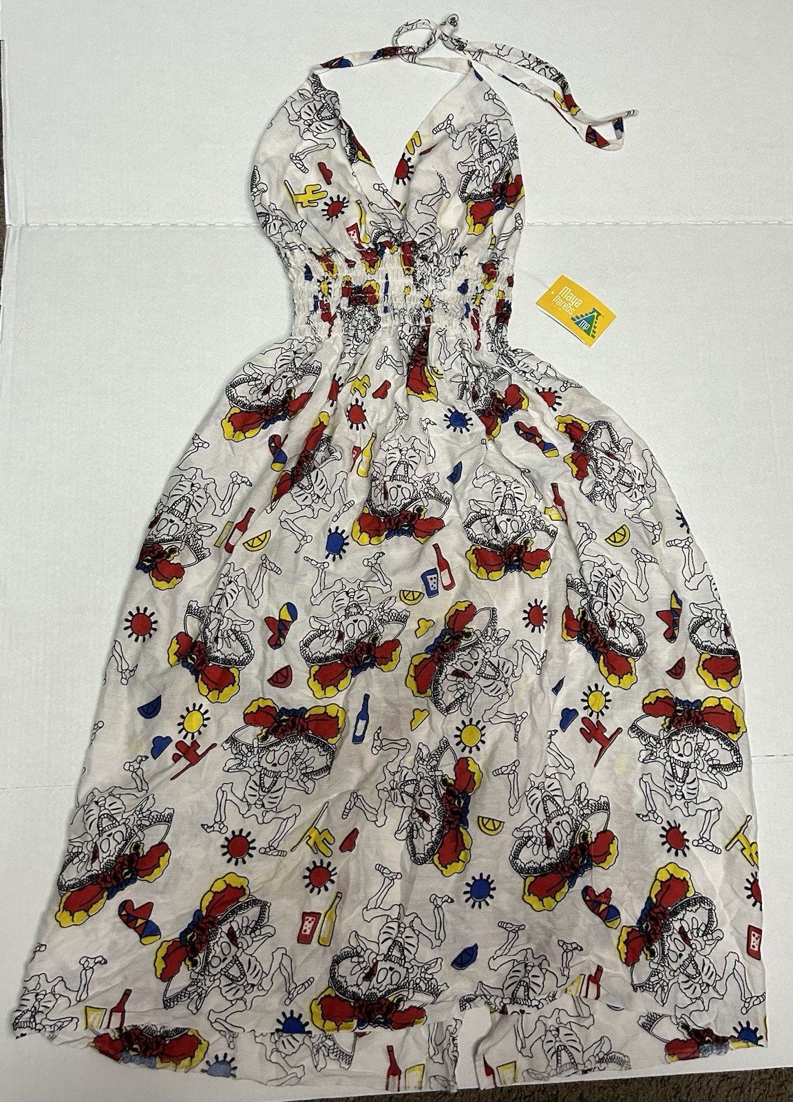 Maya Pareos (Mexico Brand) Halter Dress Women’s Size Xs/S