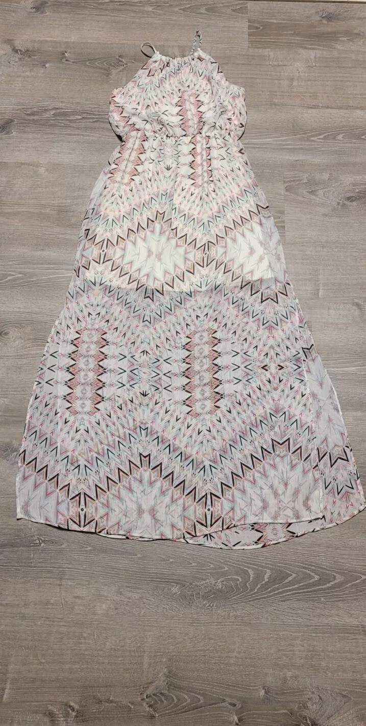Maurices Women’s Full Length Multicolored Sleeveless Maxi Dress Size Small