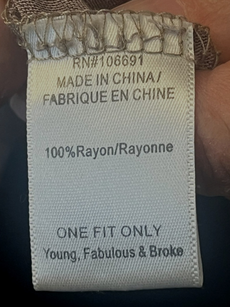 YOUNG FABULOUS & BROKE BLOUSON TOP -O/S -LAGENLOOK