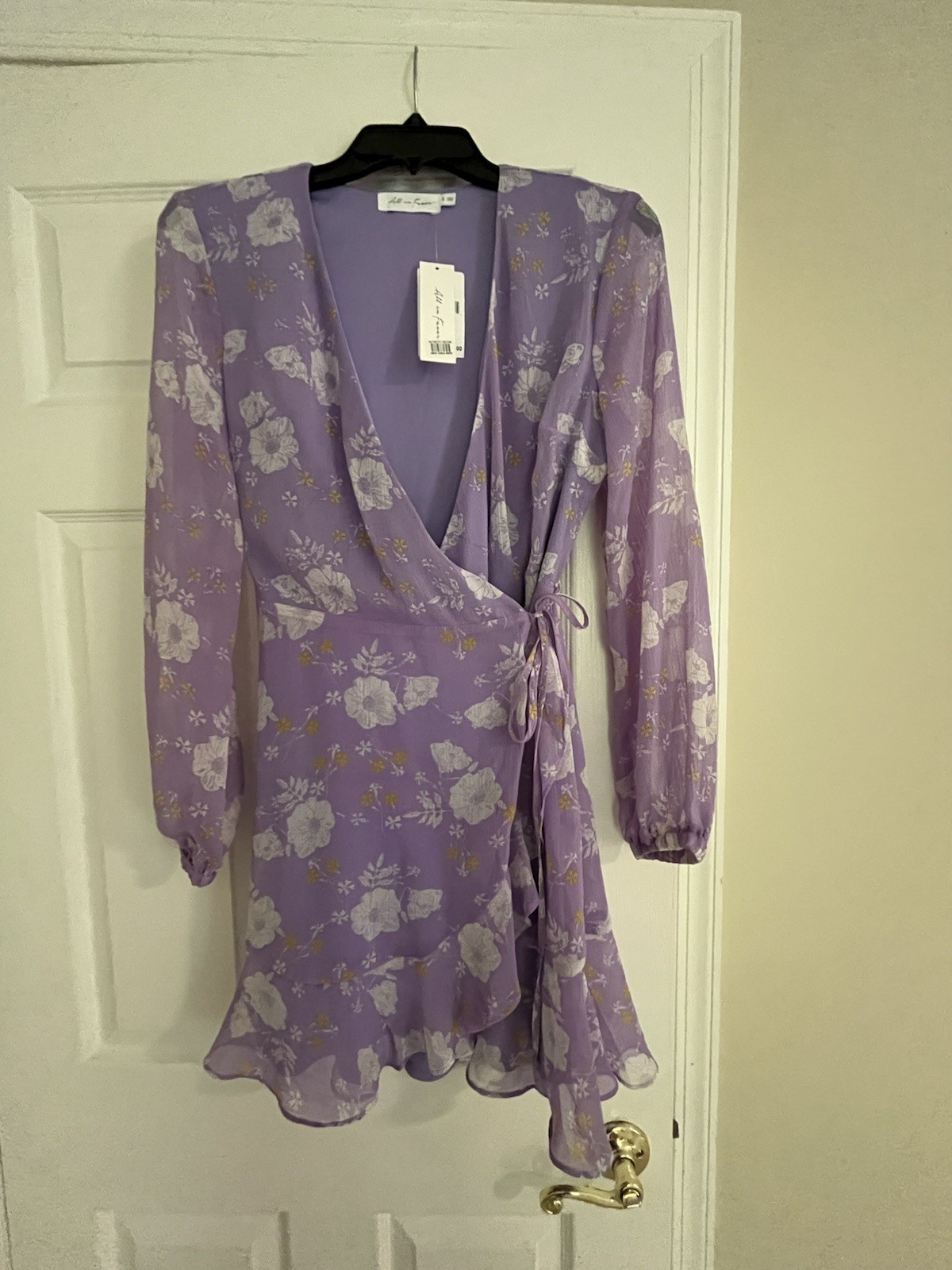 NWT All In Favor Purple Wrap Dress Size S From Nordstrom