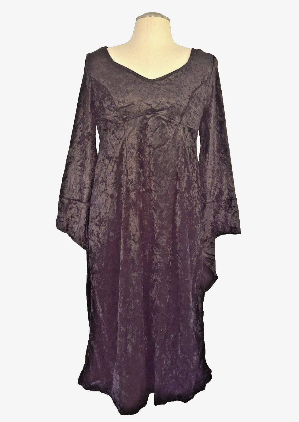 Subterranea Black Velvet Lace-Up Gothic Medieval Renaissance Dress Sz XXL EUC