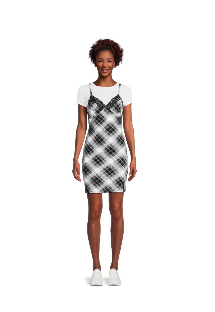 No Boundaries Juniors Twofer Dress – Black – Multiple Sizes – Brand New