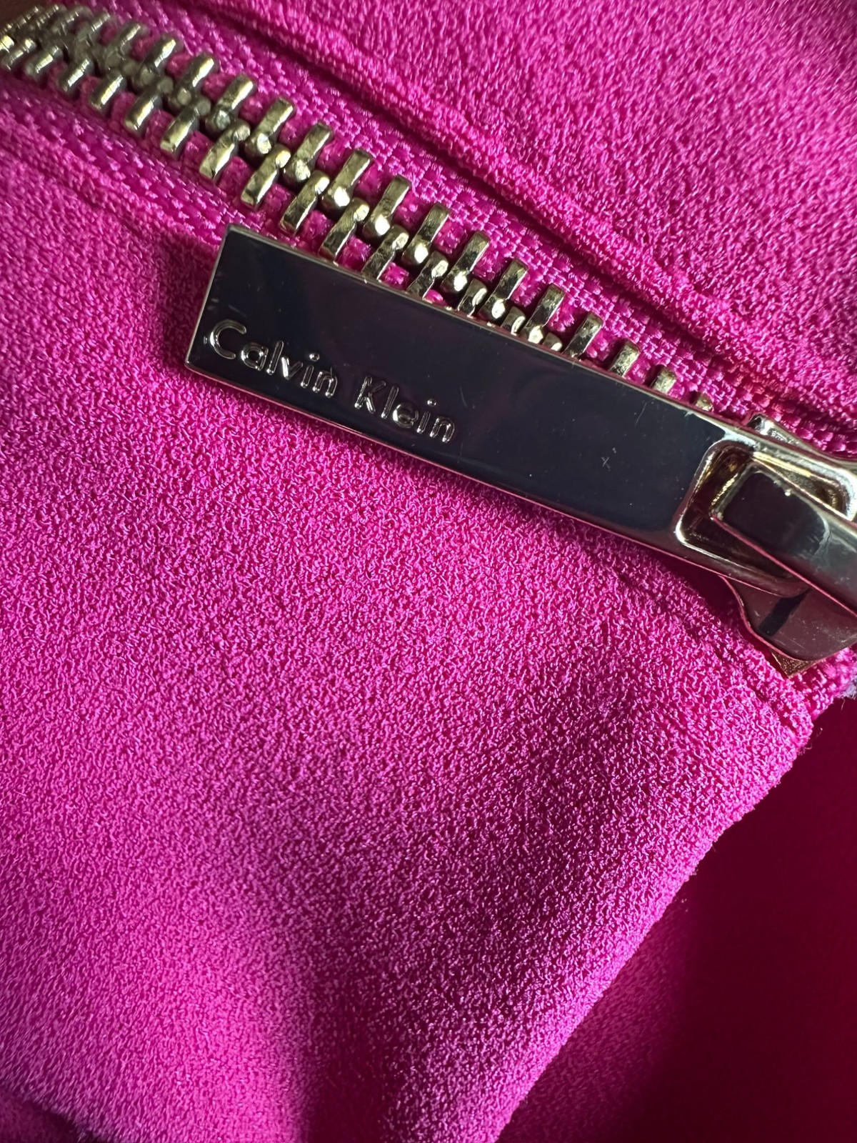 Calvin Klein Sleeveless Pink Sheath Dress With Back Zipper Closure Size 6