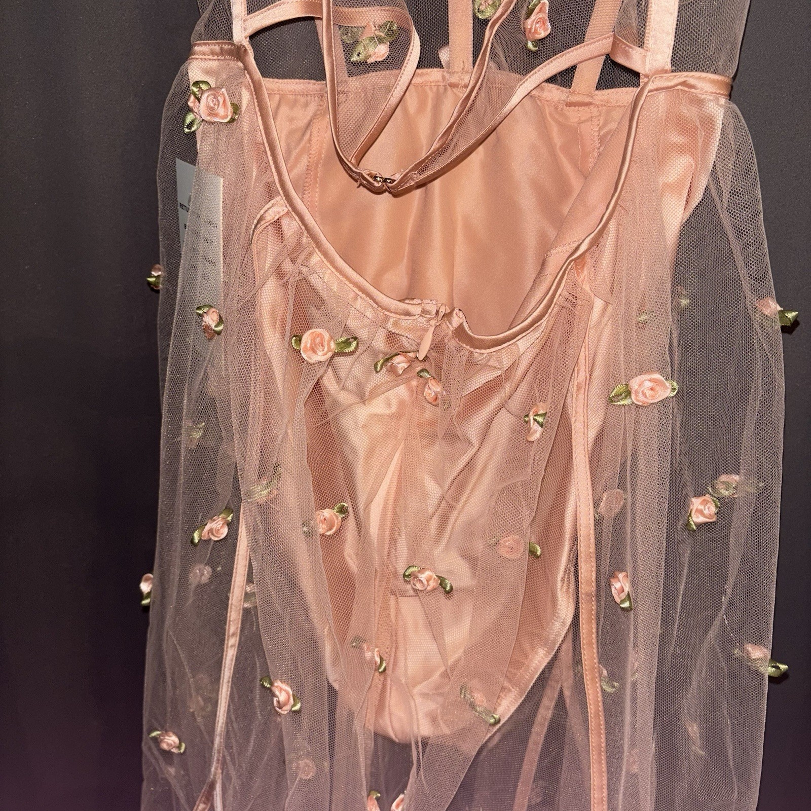 For Love & Lemons Jasmine Rosette Maxi Dress Size Small New With Tags
