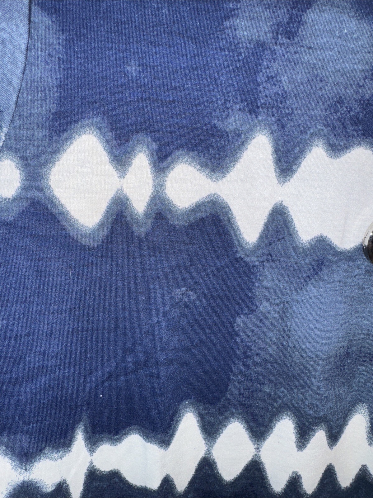 NWT LuLaRoe Medium Navy Blue & White Tie Dye Carly Swing Dress