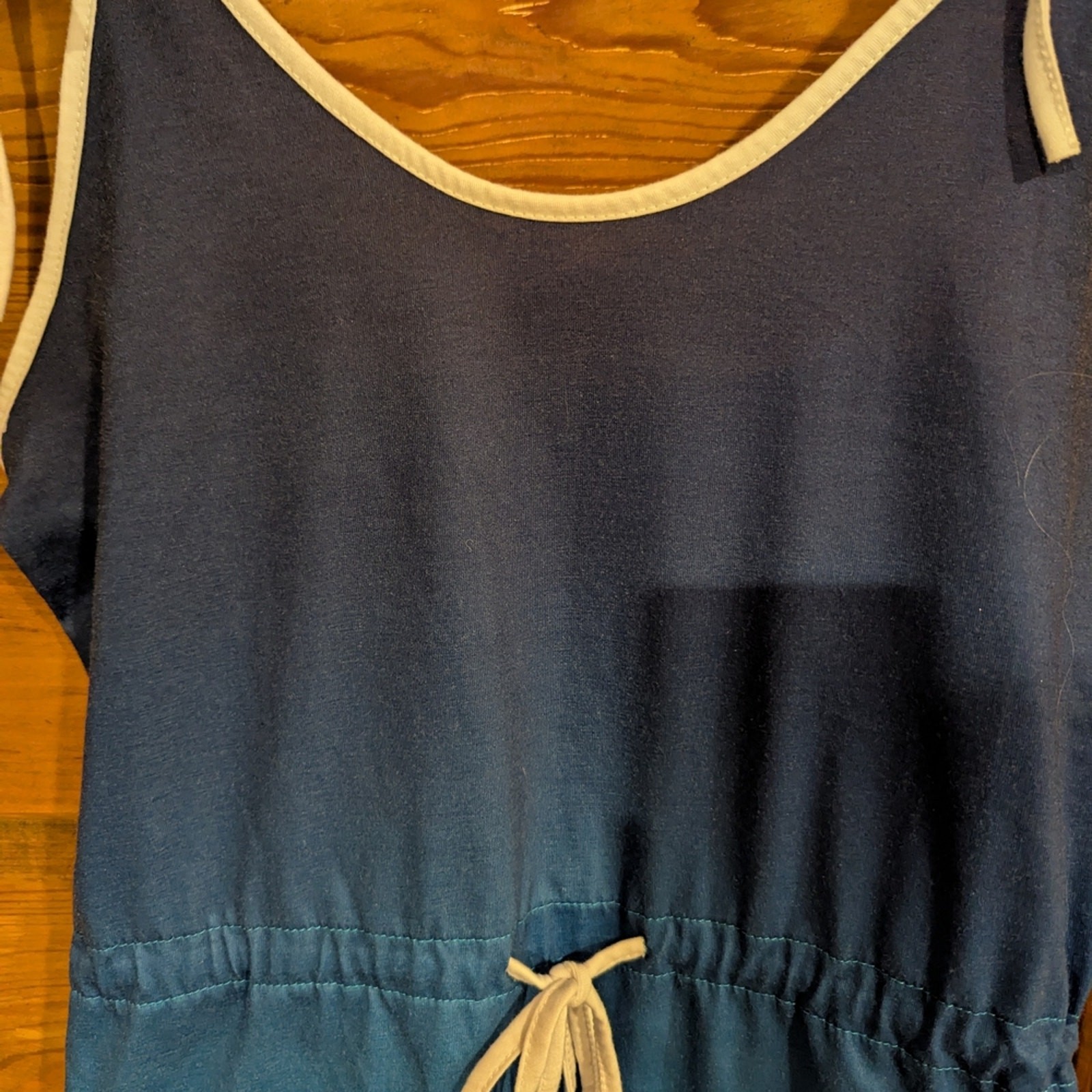 Source Unknown Blue Mini Dress with Ombre Effect