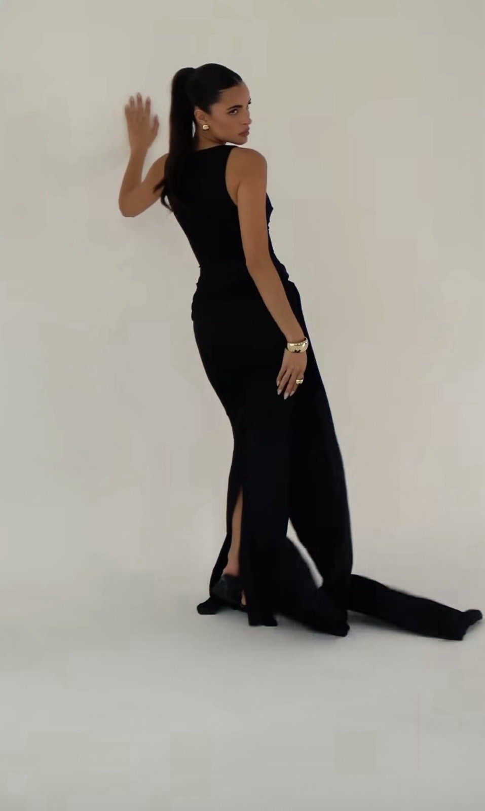 Heiress Beverly Hills Black Satin Dress Size Small NWT. SOLD OUT