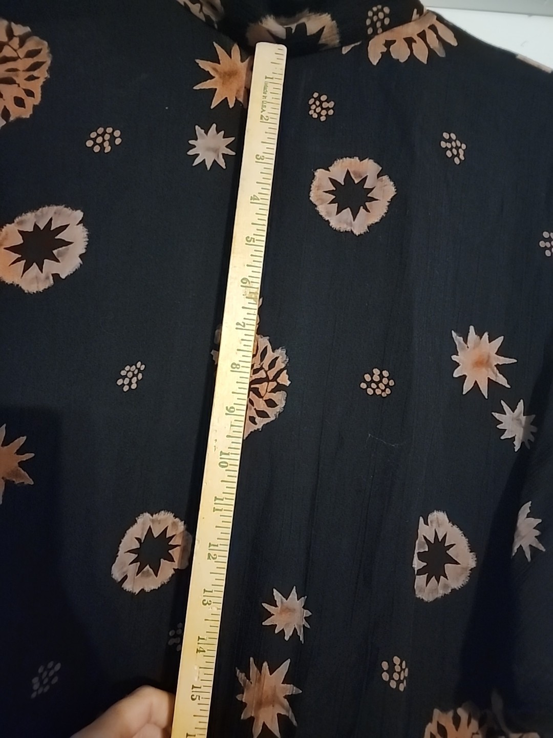 Celestial Hippie Sun & Stars Dress Shear Black Mock Turtle Neck Vintage Festival