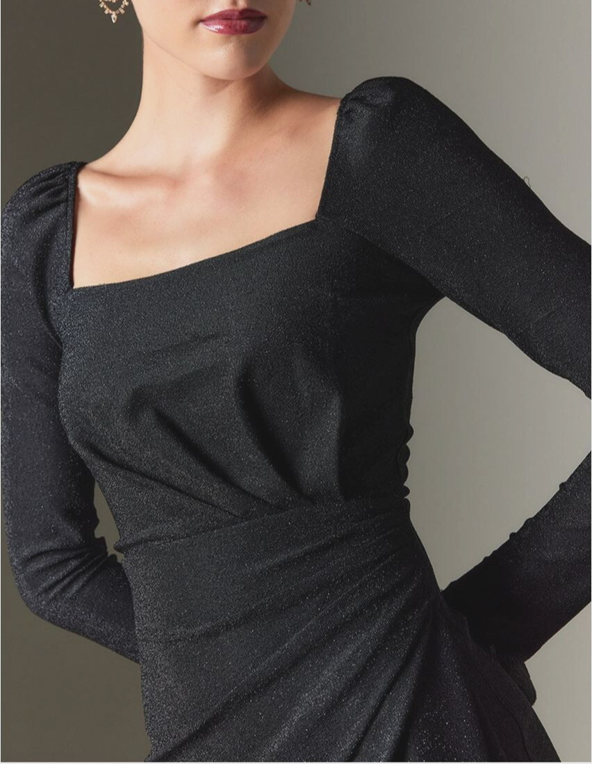 NWT $56 Francesca’s Women L Black Mini Dress Short Lined Cocktail Party Evening