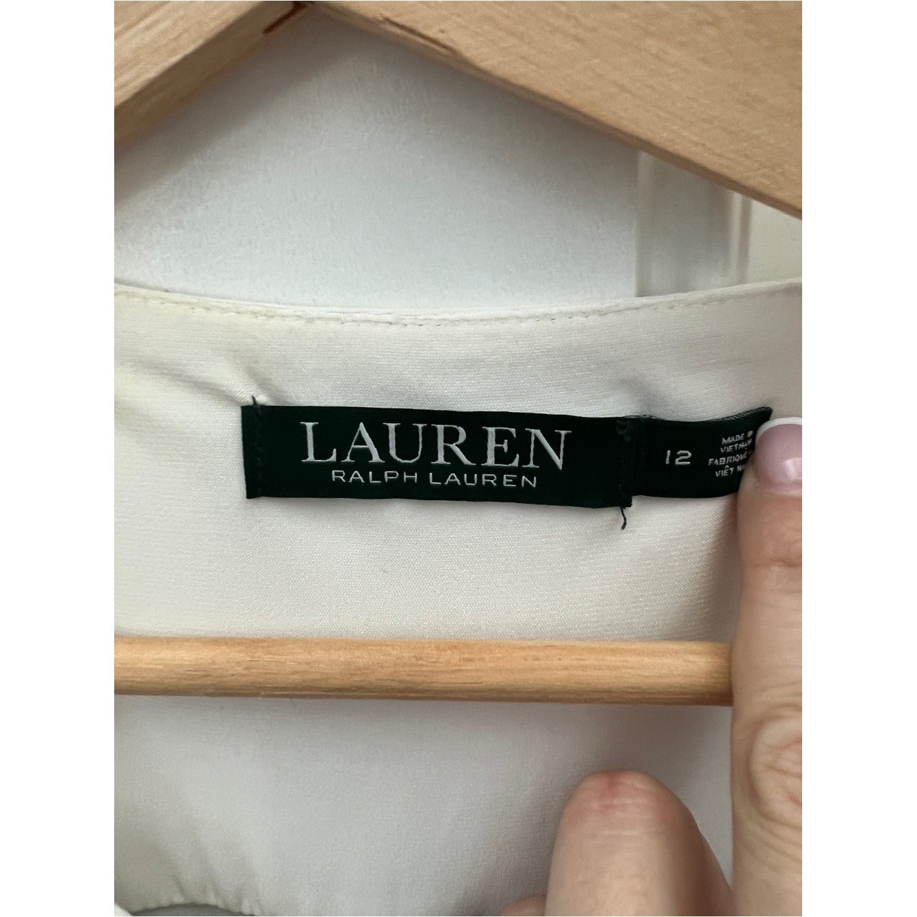 Ralph Lauren Black and Cream Midi Sheath Dress