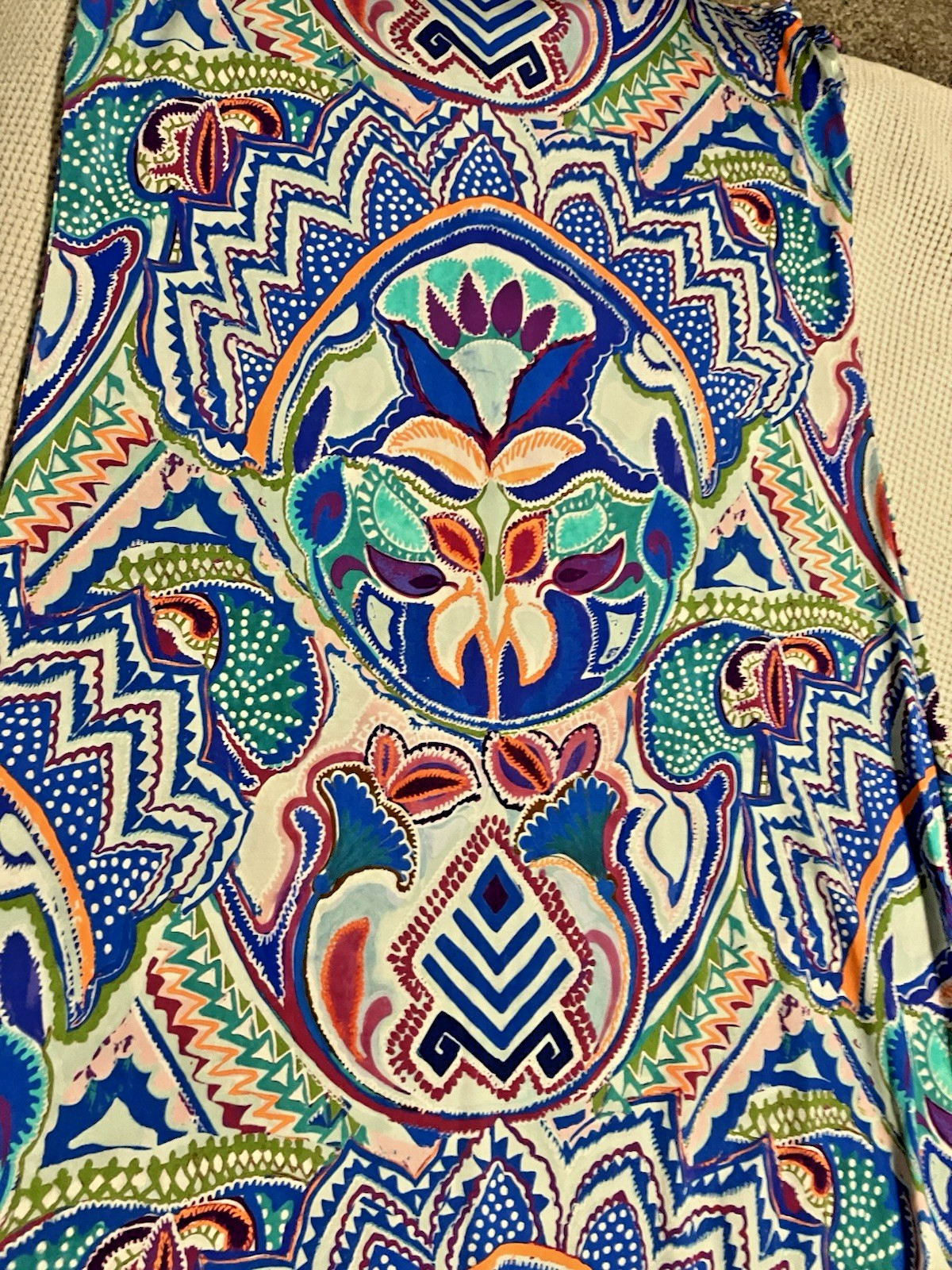 Marie Oliver XS Vibrate Colorful Patterned Artsy Sloan Maxi Dress EXCELLENT 😍