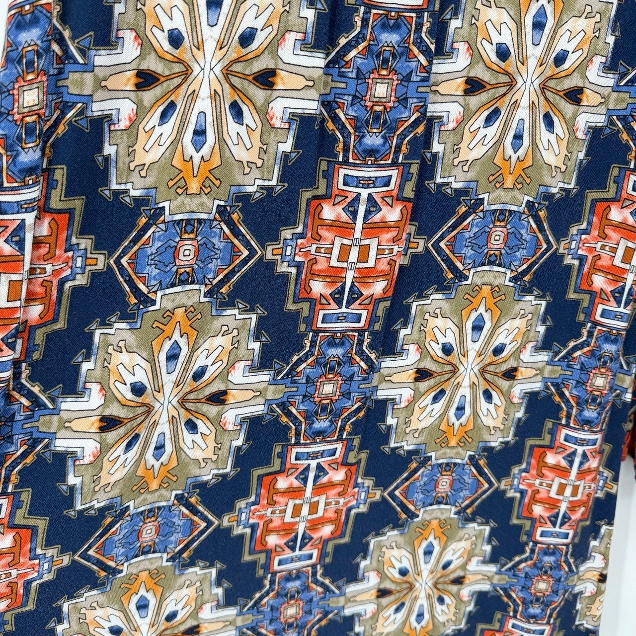 Ariat Womens Medium Dress Western Boho Tassel Tie V-Neck Long Bell Sleeve