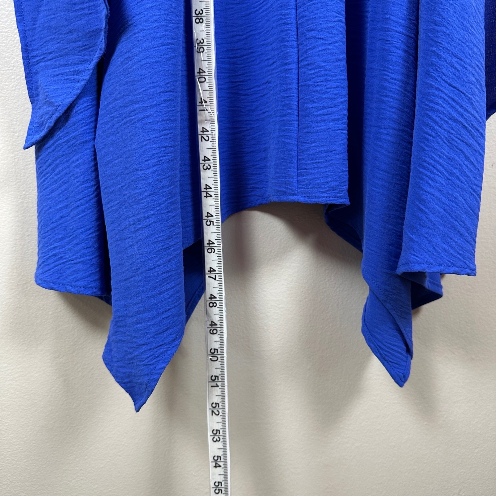 Harper Rose Women’s 10 Button Collar Dress Dazzling Blue Handkerchief Hem NEW