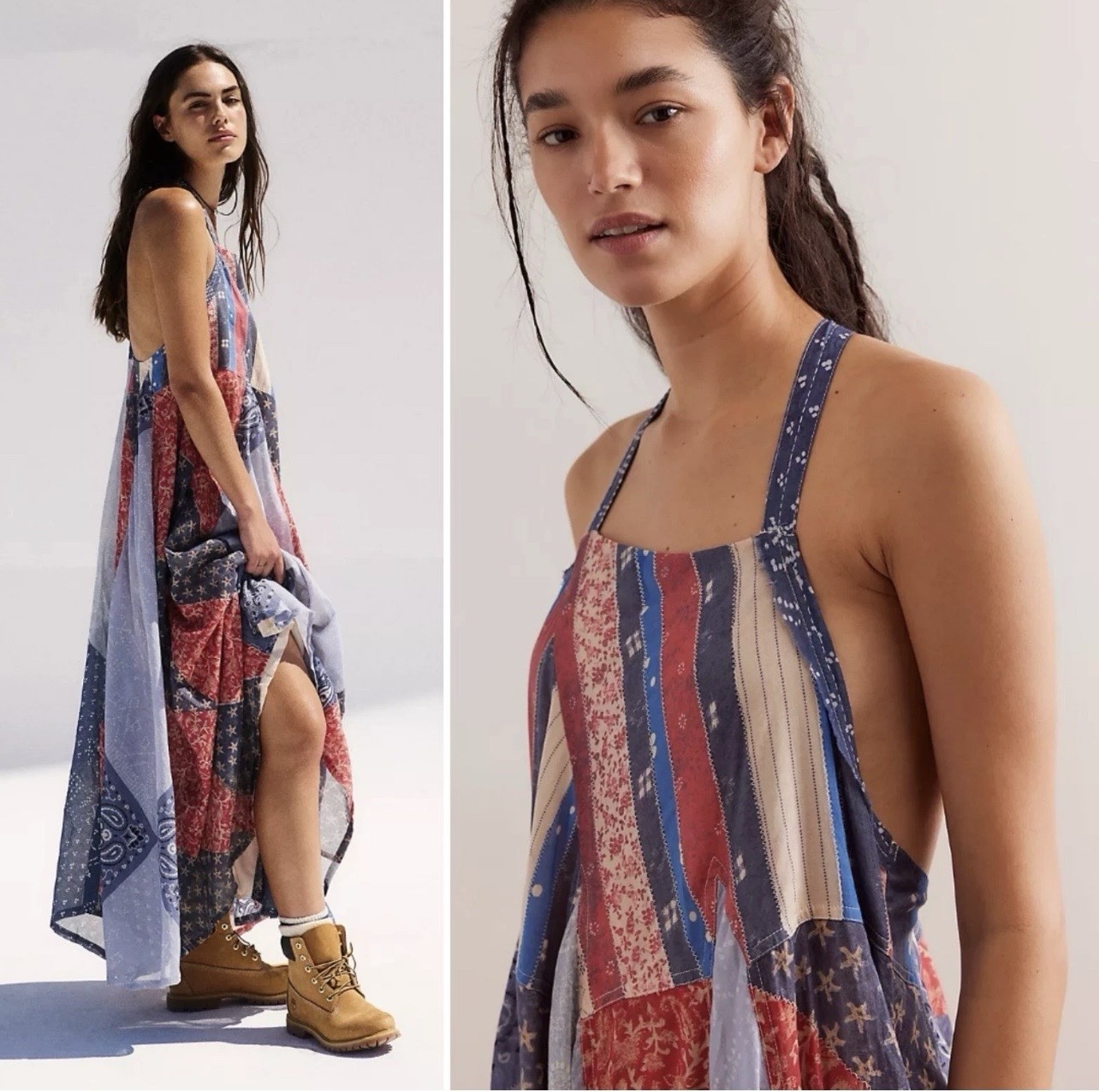 NEW SOLD OUT Free People We The Free Heritage Maxi Dress Paisley NWT S