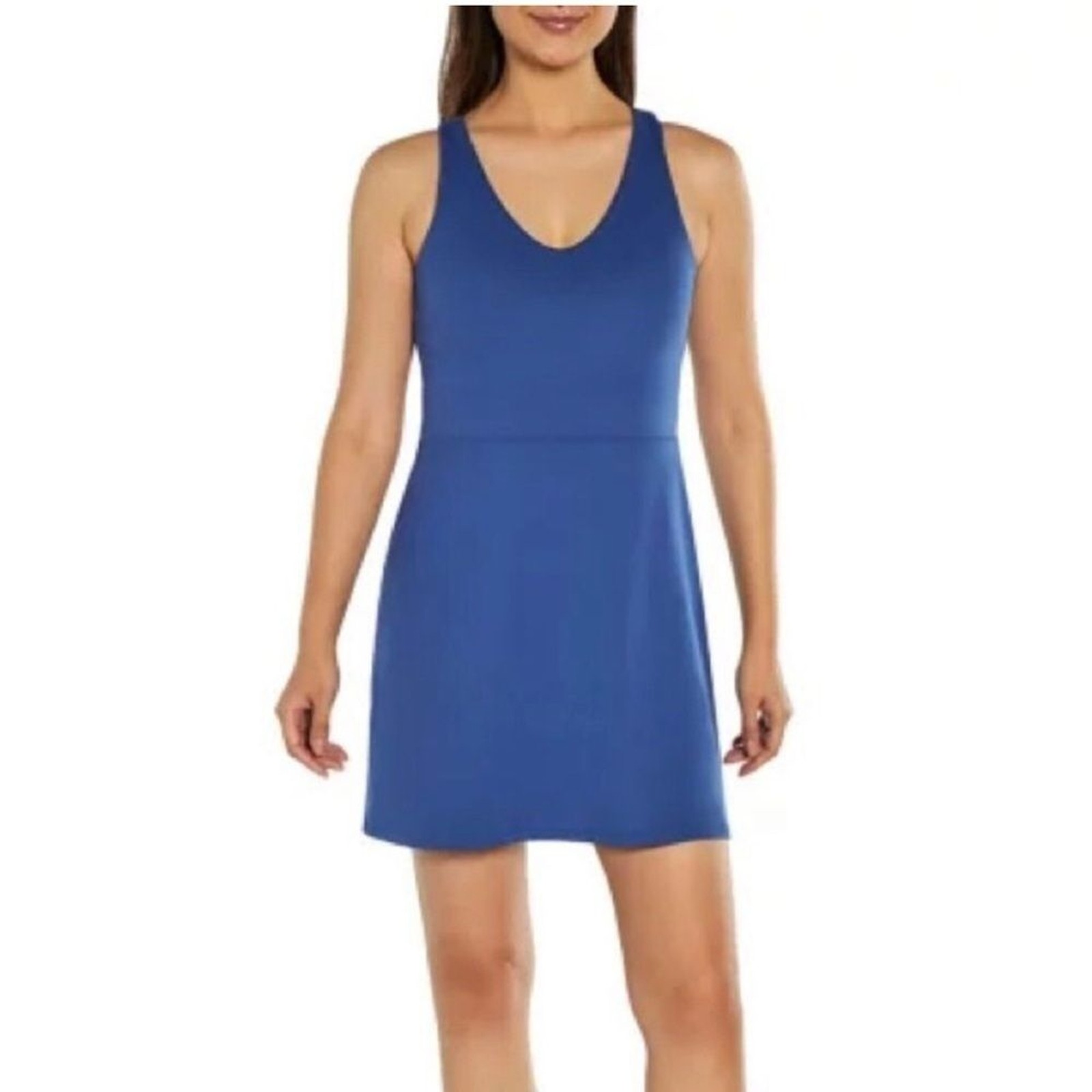 NWT Gap XS Blue active tank Dress shelf bra