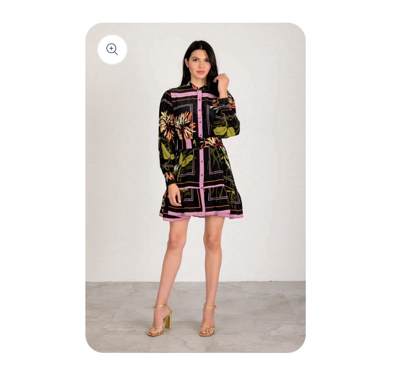 NWT Lavender Brown Elizabeth Mini Dress S