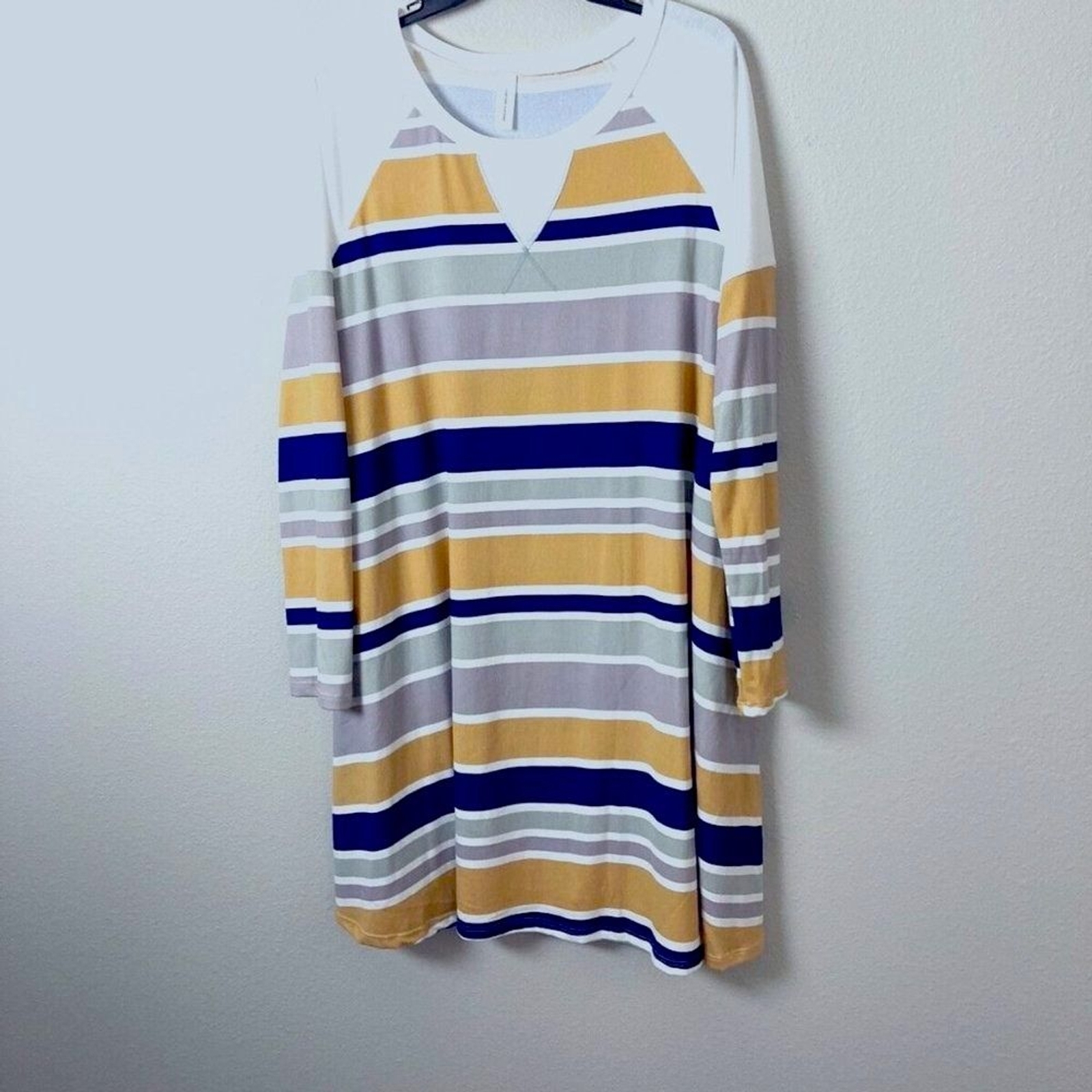 NEW Together Clothing Small Curve Neck Raglan Sleeve Pockets Flare Shift Dress