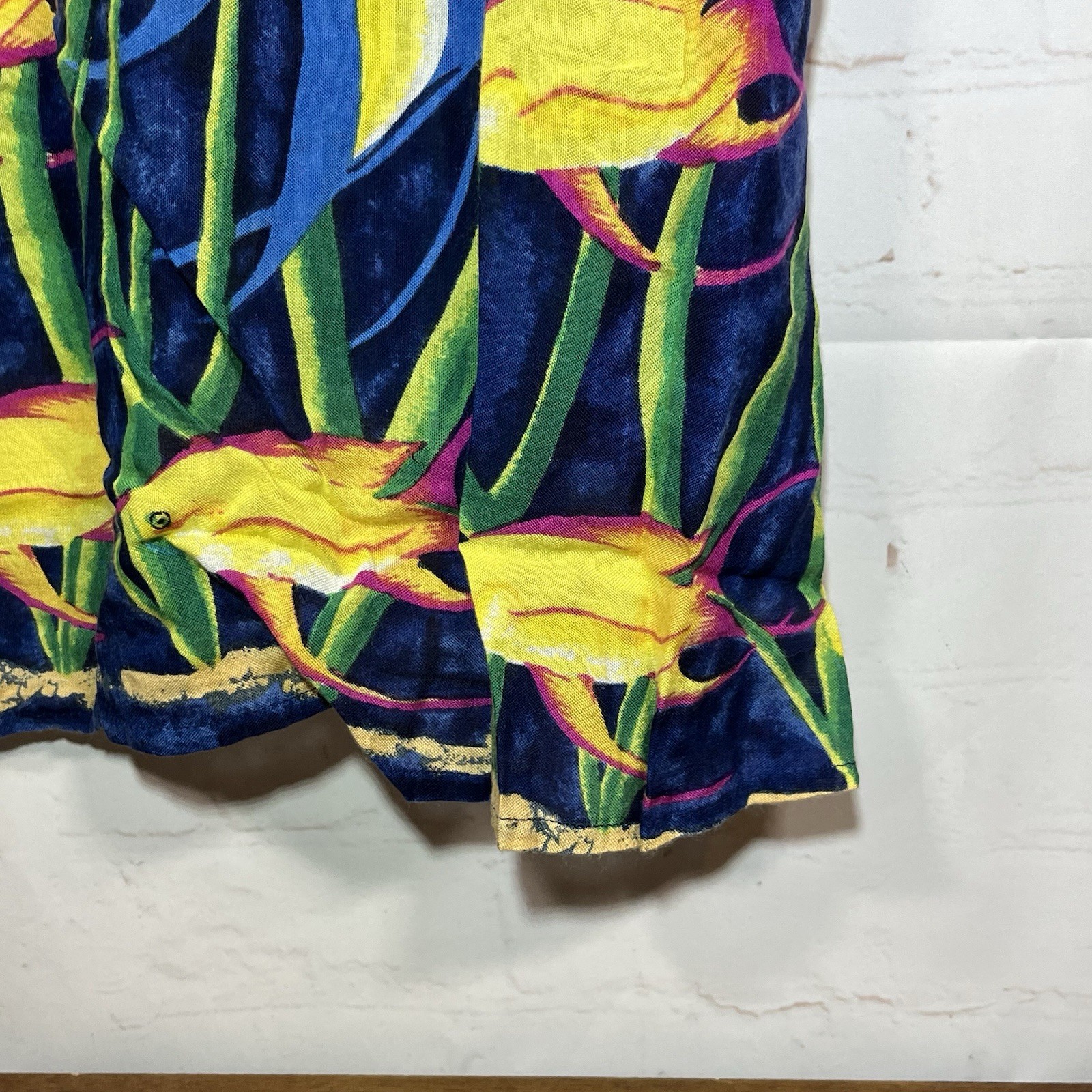 Palm Harbour Fish All Over Print Lightweight Tank Dress Size Medium Multicolor