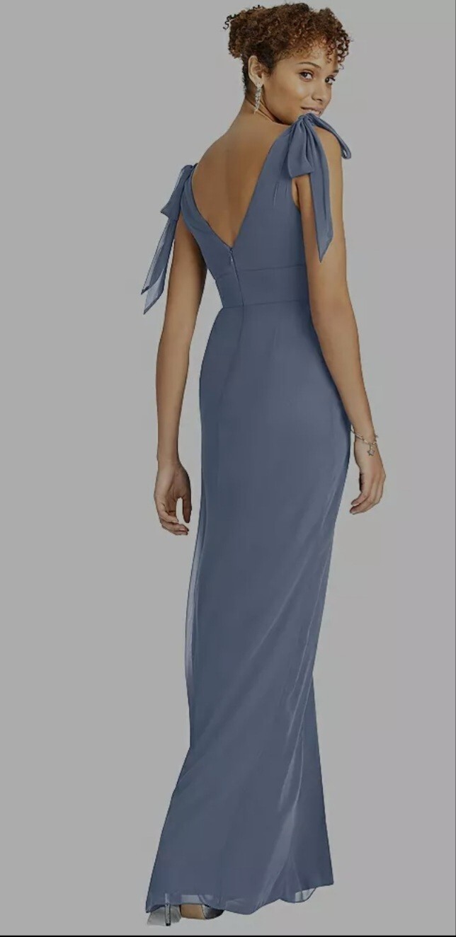 Dessy Collection 4542 Sleeveless Bridesmaid Dress. Larkspur Size XS/0