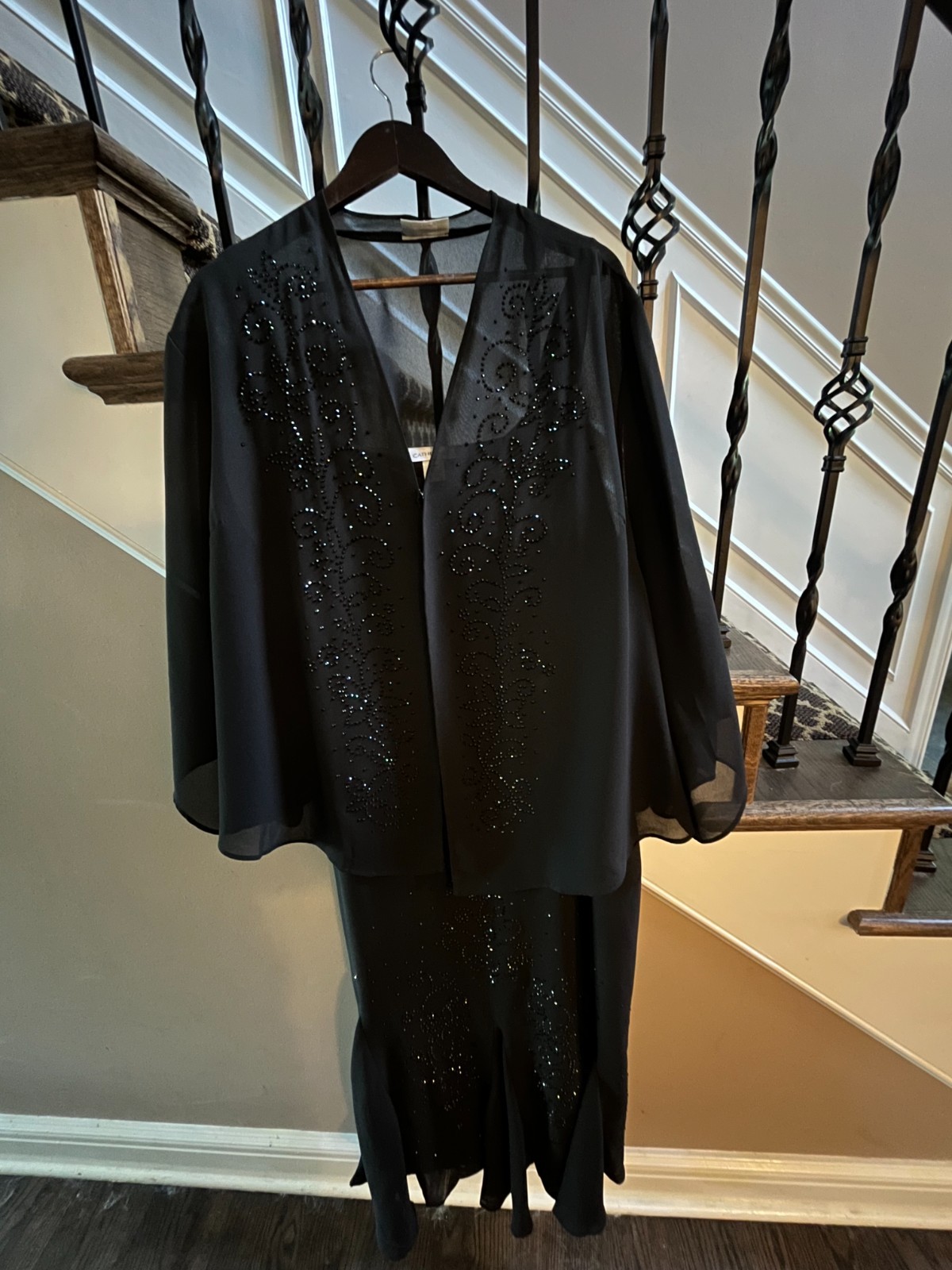 Catherine’s Women’s Dress Black Beaded with jacket Brand New with Tags Size 20W