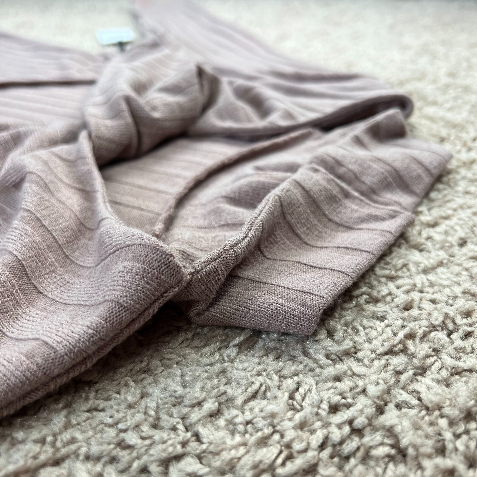 FLORET STUDIOS Womens Mocha Mock Neck Knit Midi Dress XL Side Slit Back Cutout